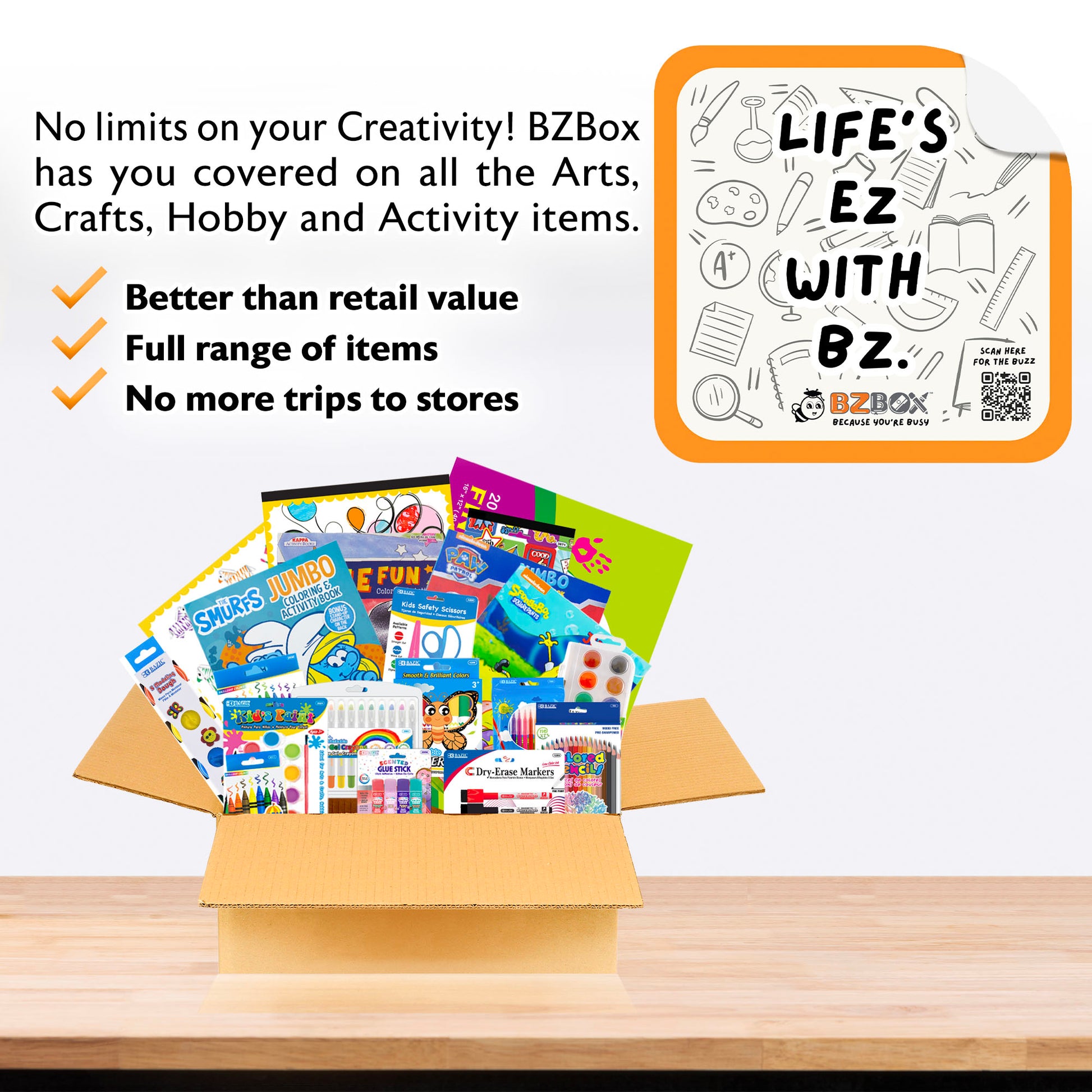 Kids Coloring Activity Kit, Standard Kit, PLUS, 20 items, Unisex