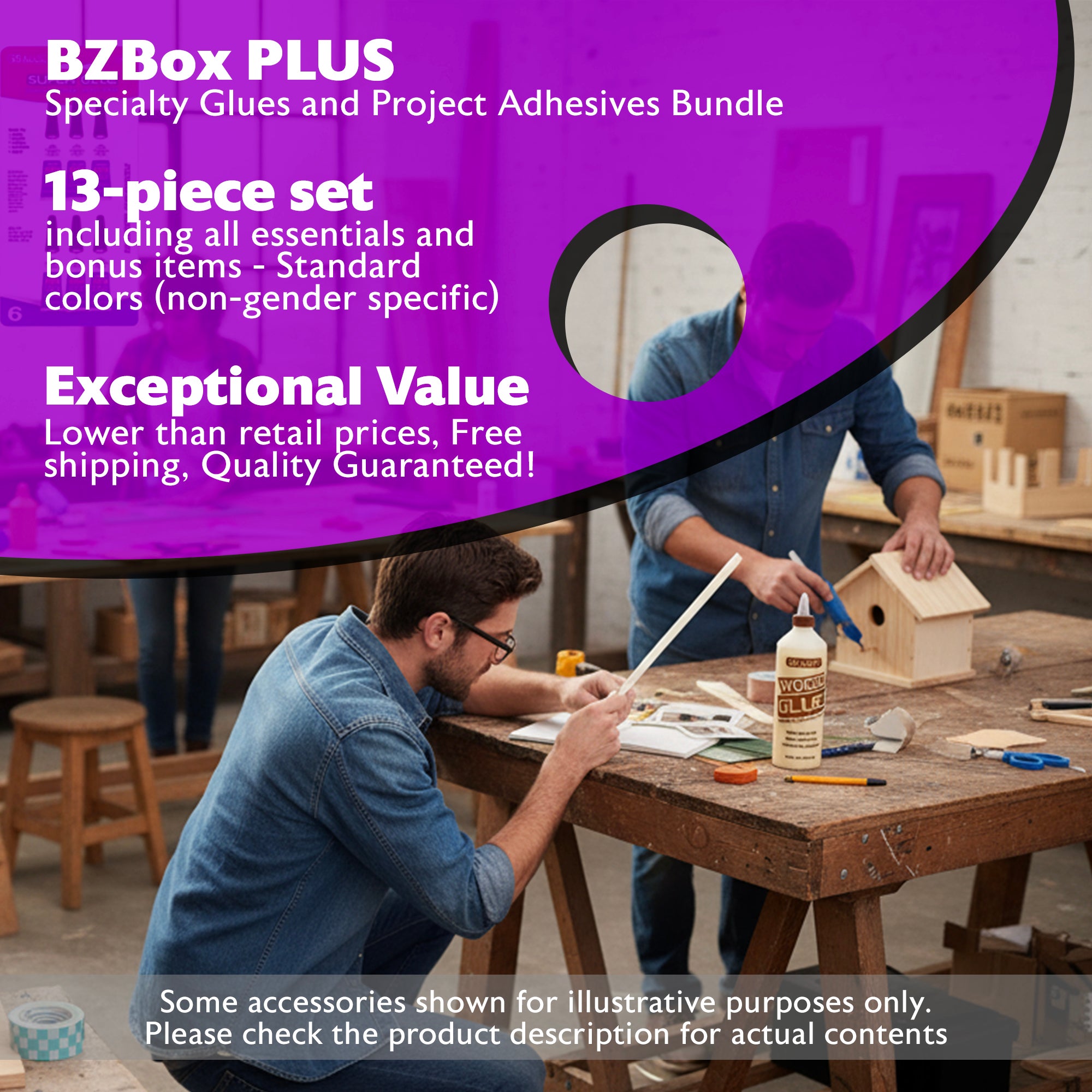 Specialty Glues and Project Adhesives Bundle, 13 items, PLUS