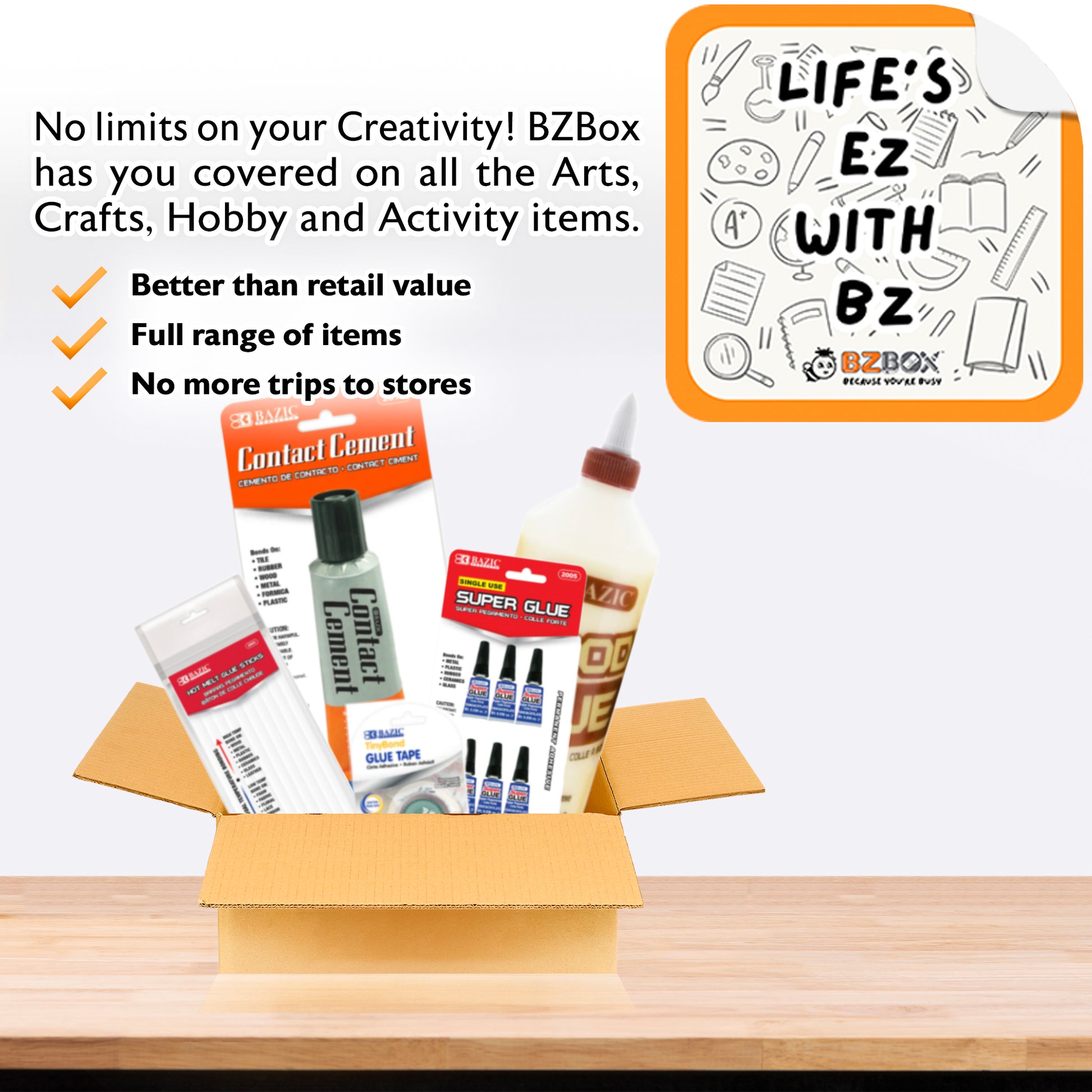 Specialty Glues and Project Adhesives Bundle, 13 items, PLUS