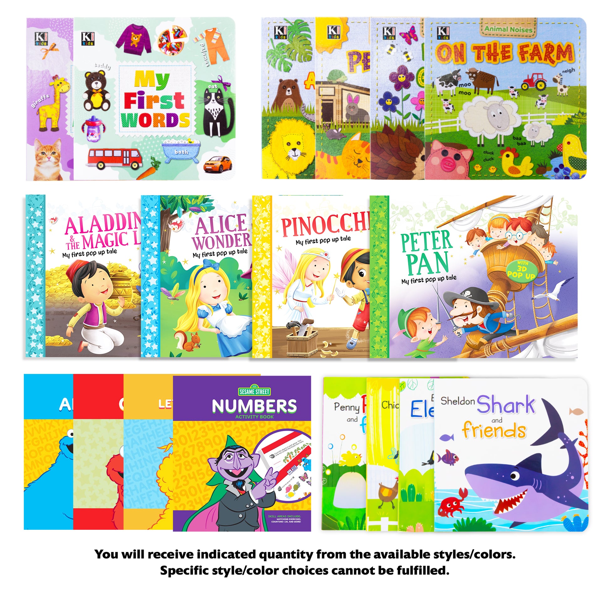 Early Learning Educational Books Assortment, 18 items, PLUS
