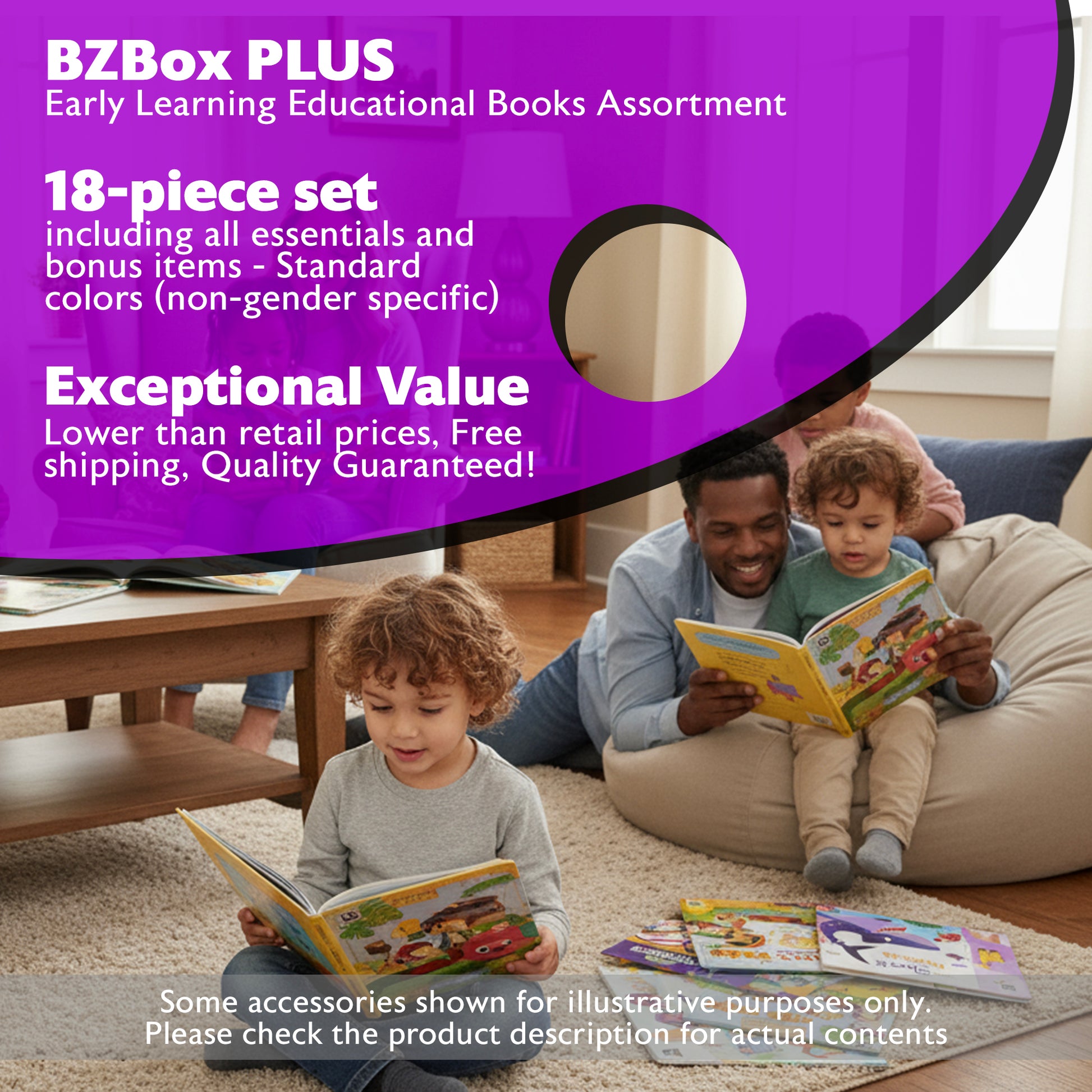 Early Learning Educational Books Assortment, 18 items, PLUS