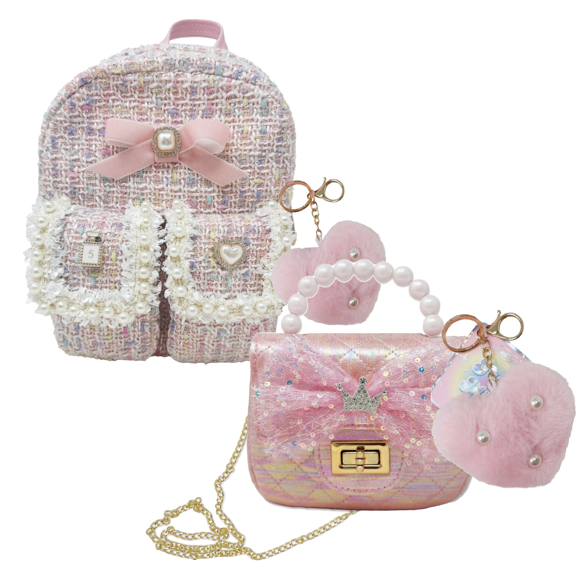 Seasonal Girl Fashion Backpack Kit, Ballerina, 2 Items, PLUS