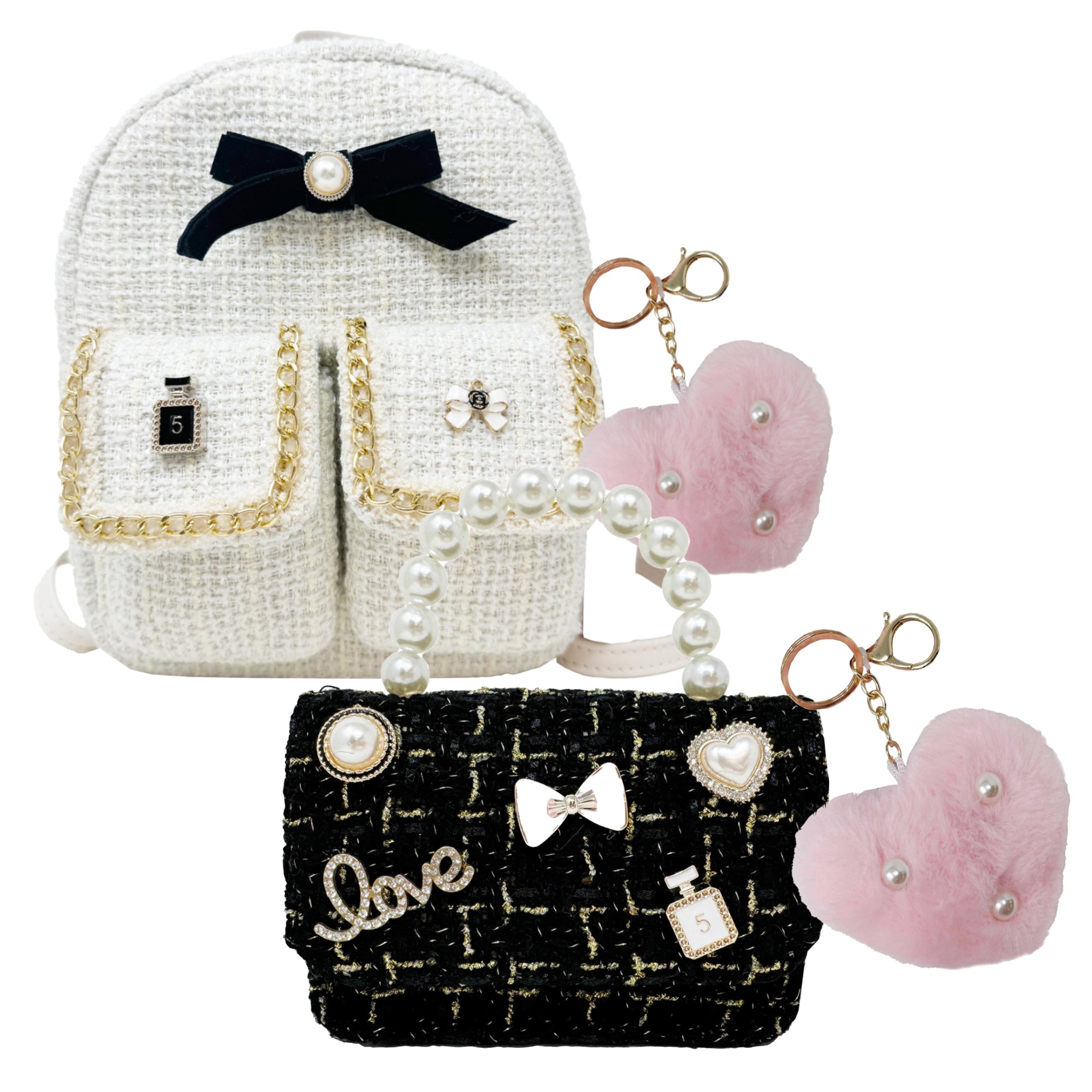 Seasonal Girl Fashion Backpack Kit, Dark Chic, 2 Items, PLUS