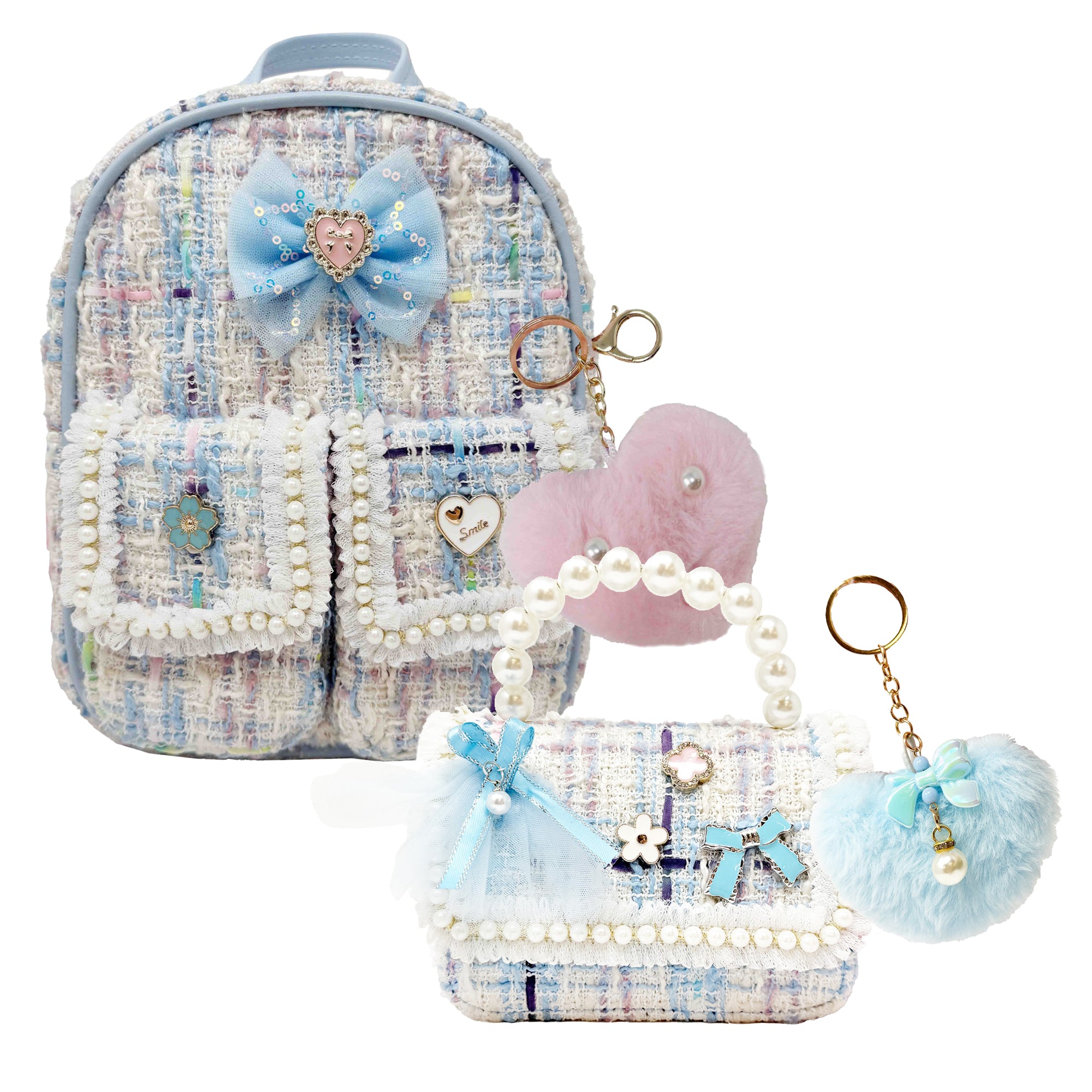 Seasonal Girl Fashion Backpack Kit, Floral, 2 Items, PLUS