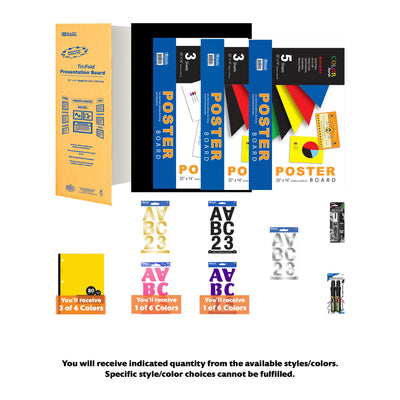 Signage and Posters Kit, For Special Events and Projects, 15 items, PLUS