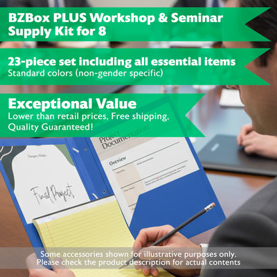Workshop & Seminar Supply Kit for 8, 23 items, PLUS