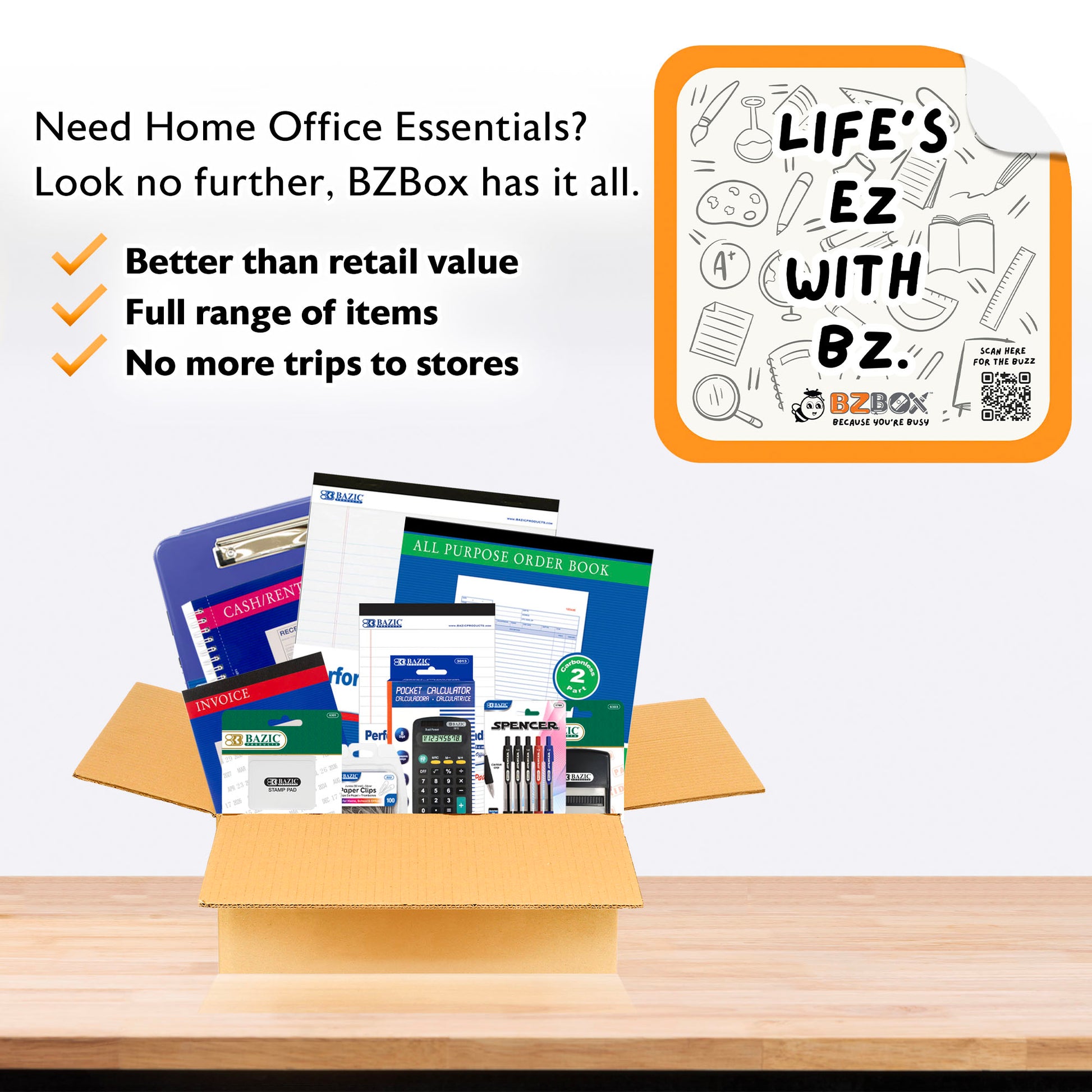 Small Business Forms and Business Supplies Kit, 12 items, PLUS