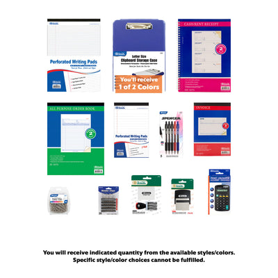 Small Business Forms and Business Supplies Kit, 12 items, PLUS