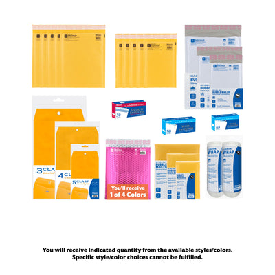 Mailing and Envelopes Bundle, Assorted types and sizes, 25 items, PLUS
