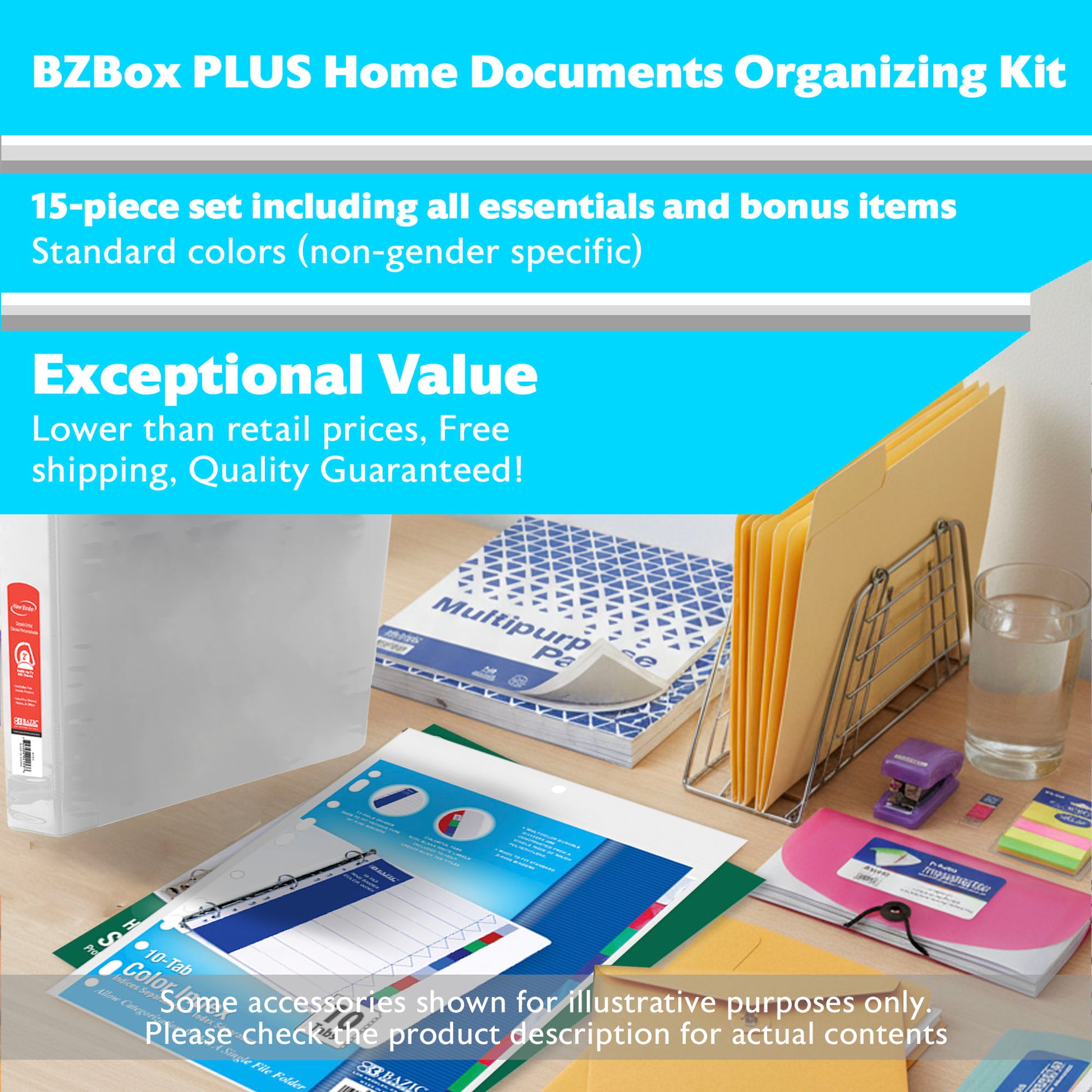 Home Documents Organizing Kit, 15 item, PLUS