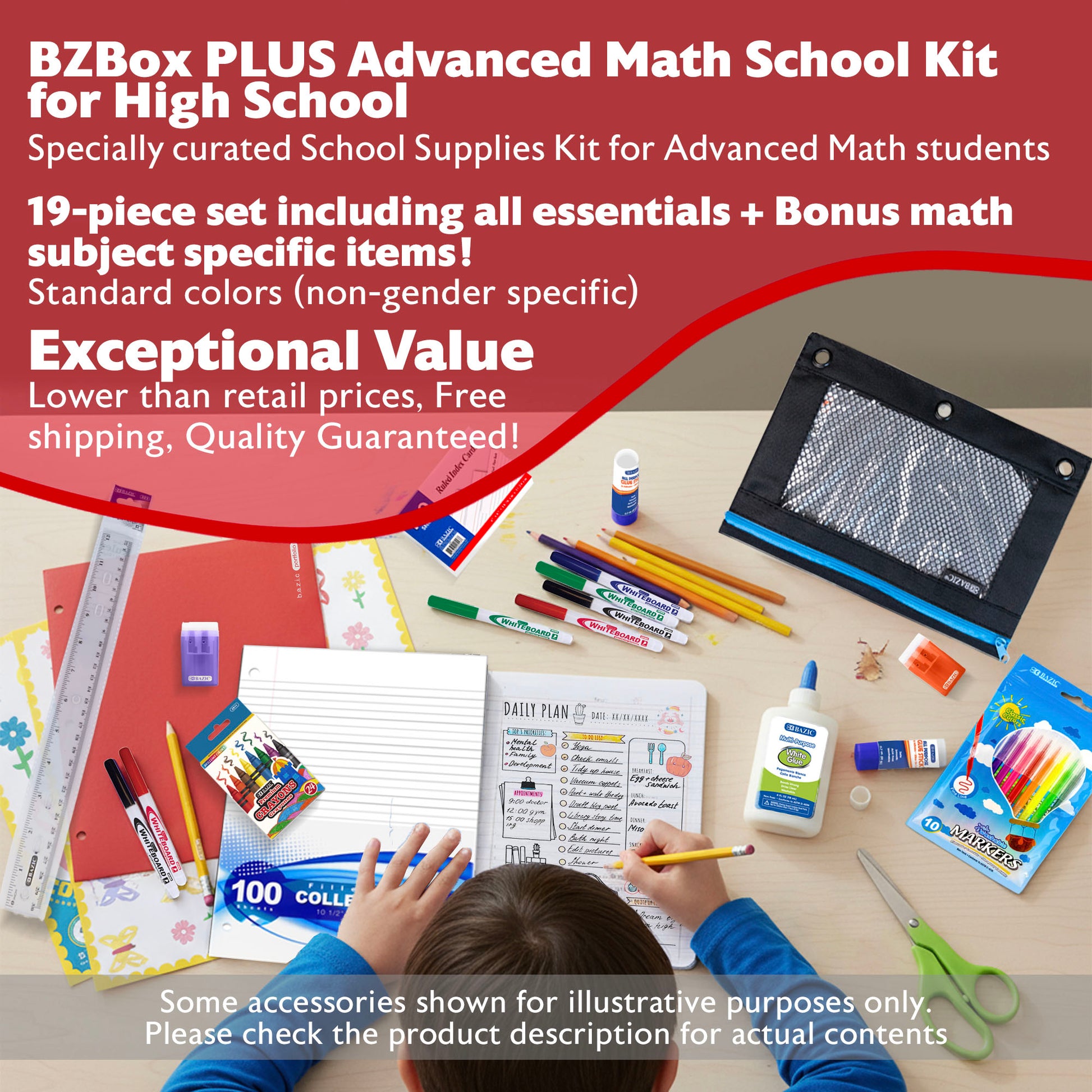 Advanced Math School Kit, High School, Std, PLUS, US