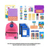 Back to School Kit, Kindergarten, Girl, Plus, US - BZBox