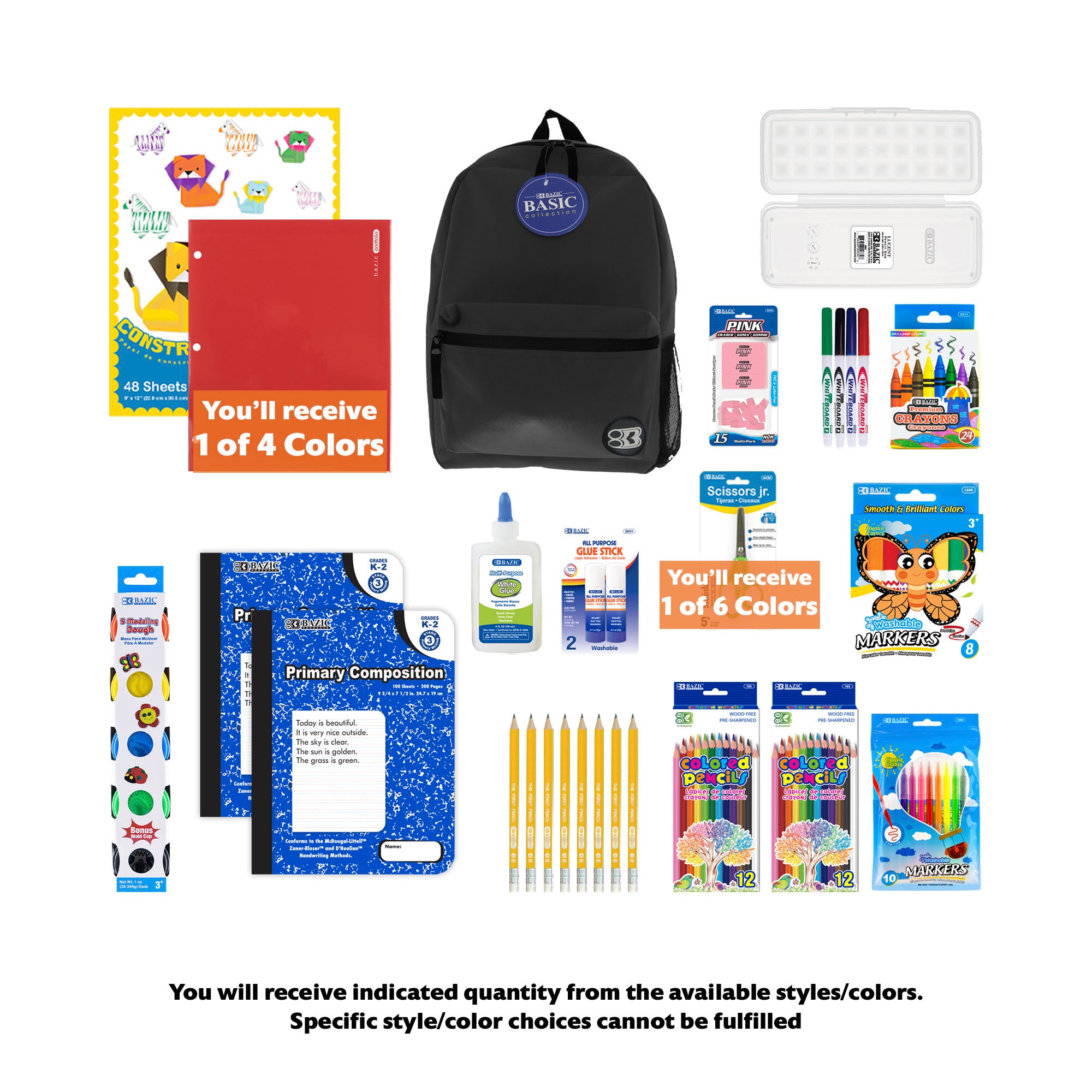 Back to School Kit, Kindergarten, Std, Plus, US