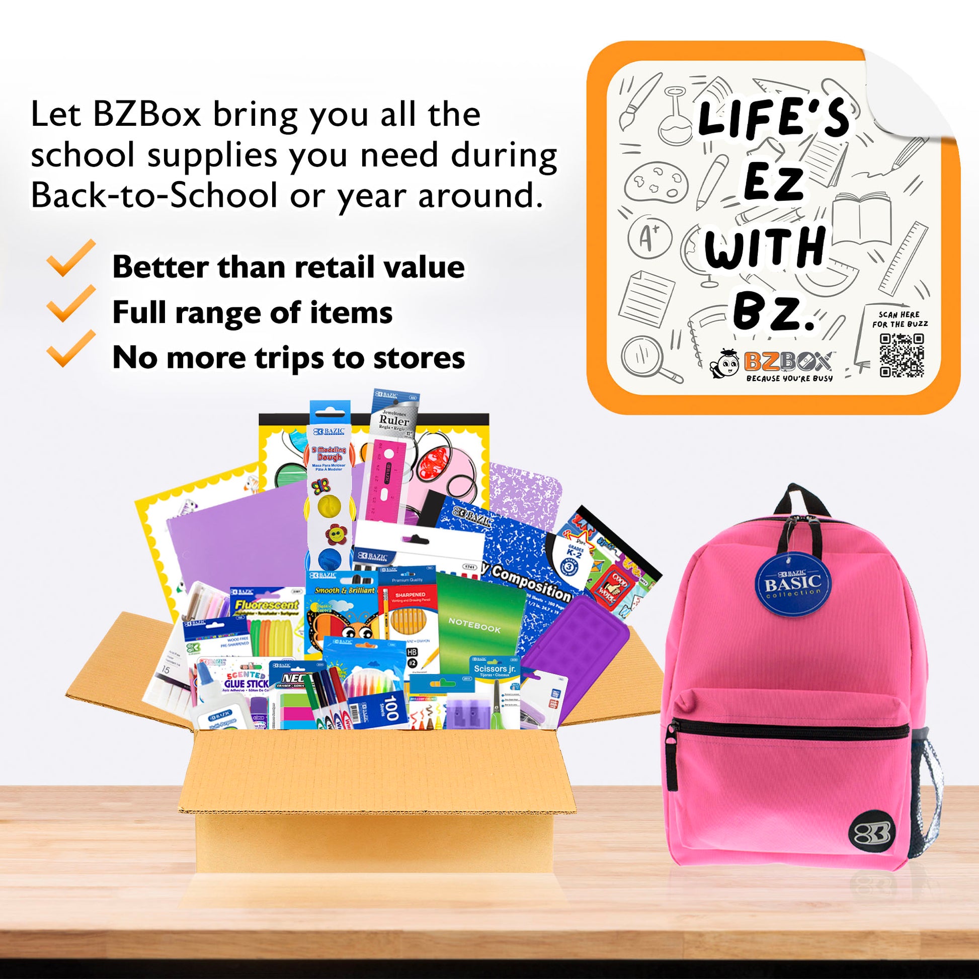 Back to School Kit, Grade 2, Girl, Max, US