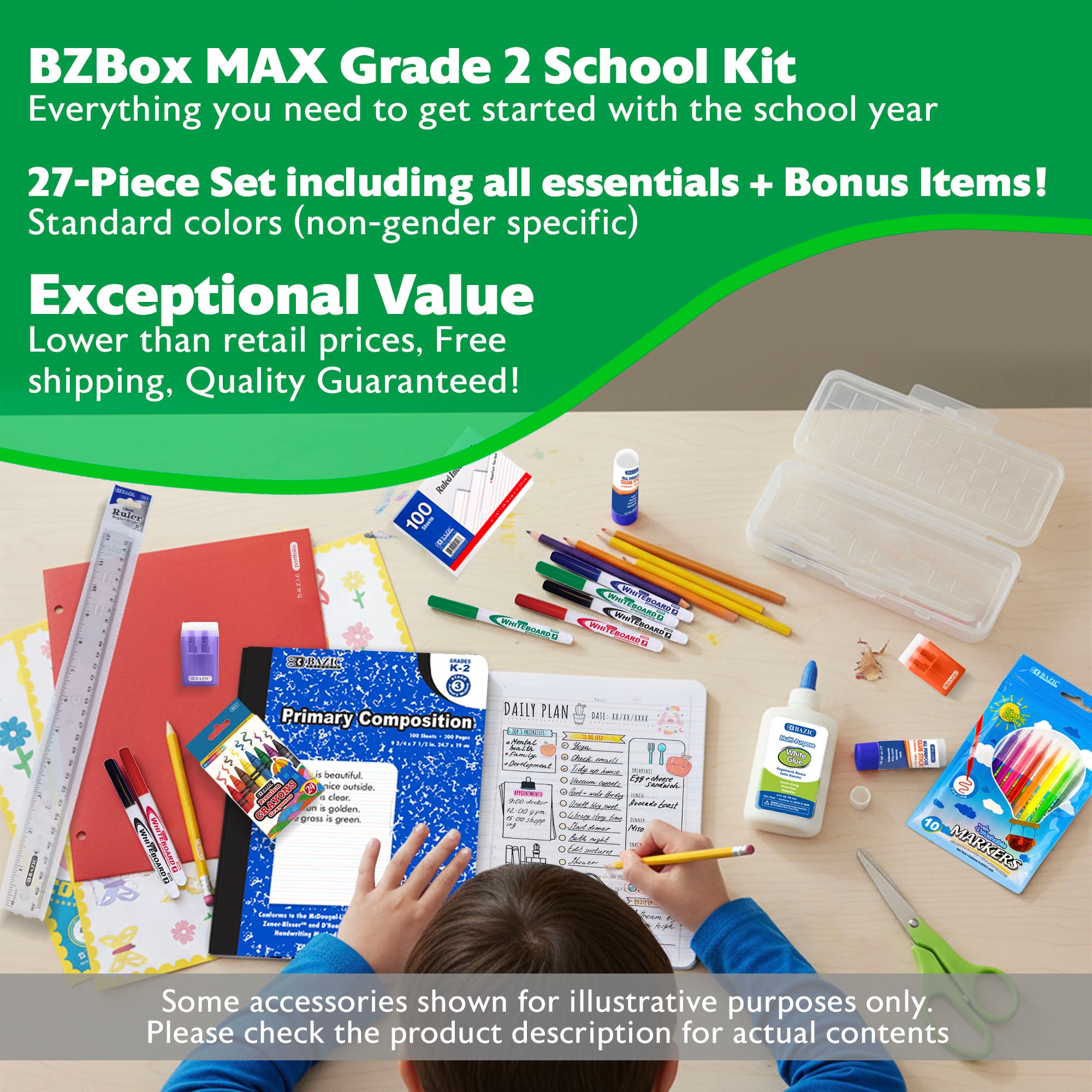 Back to School Kit, Grade 2, Std, Max, US