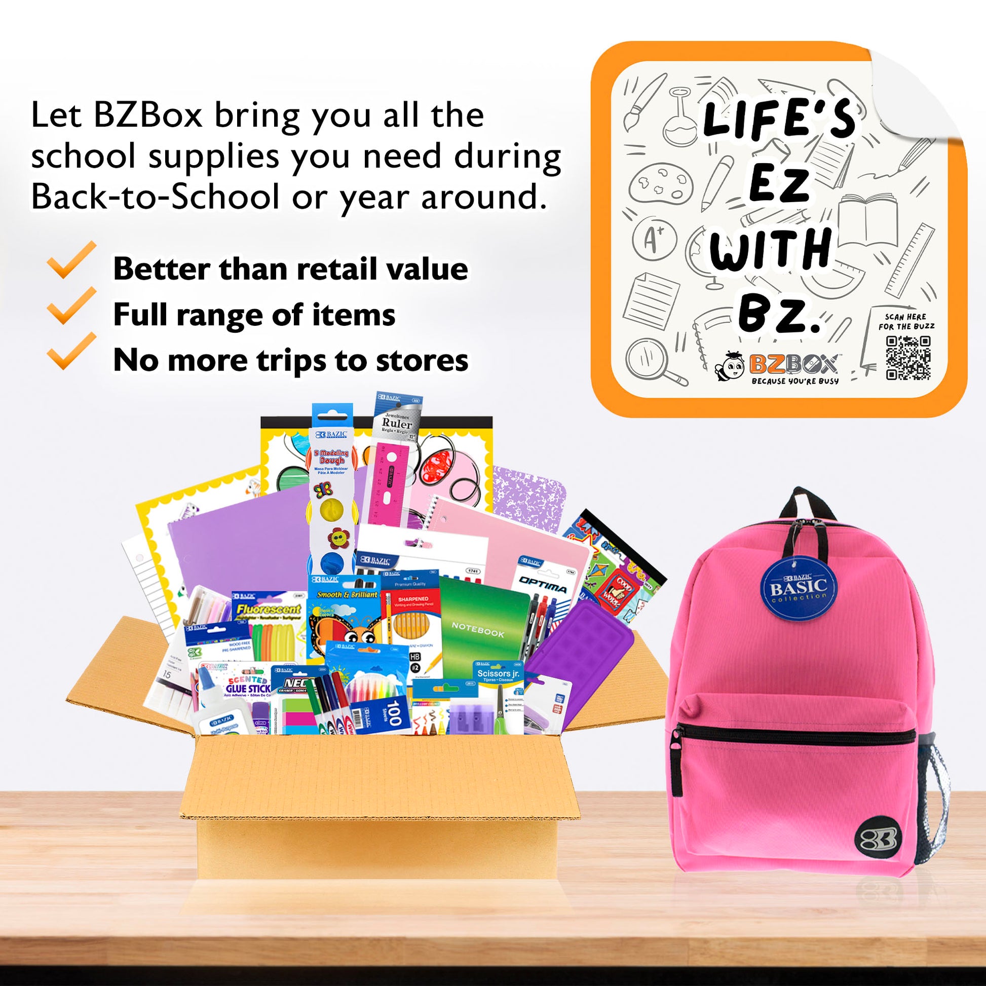 Back to School Kit, Grade 3, Girl, Max, US