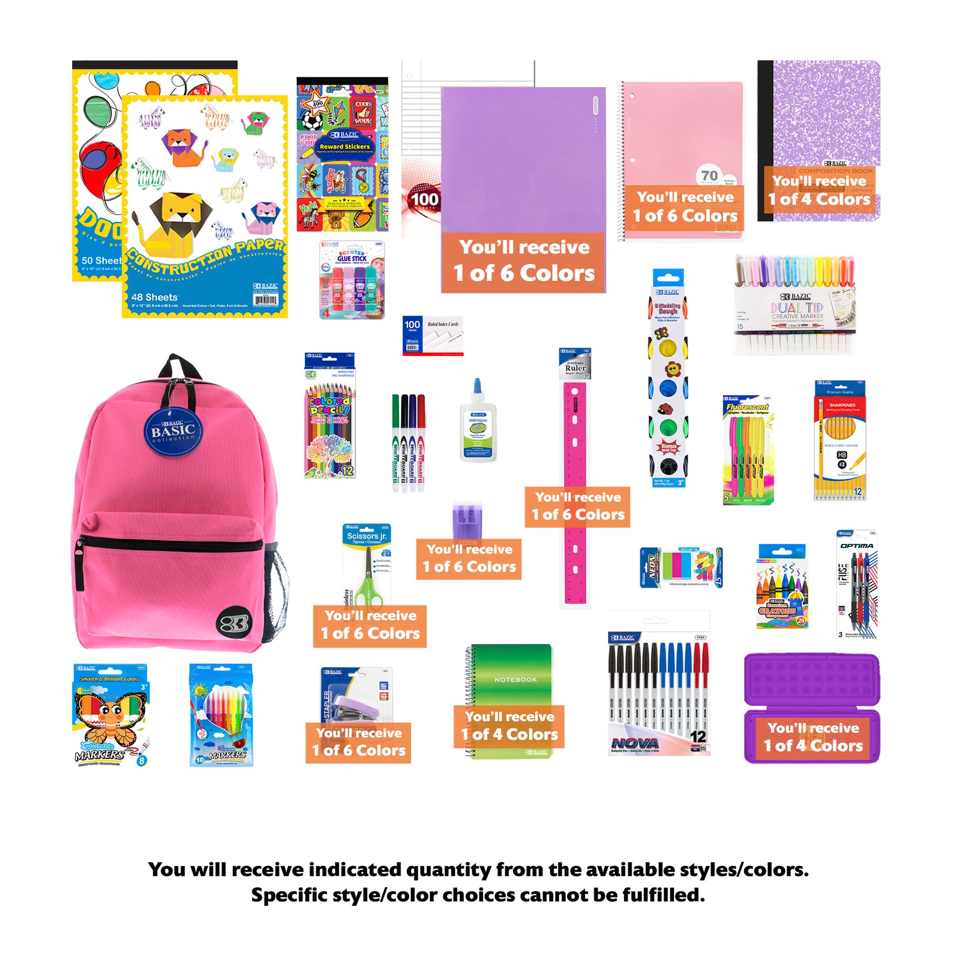 Back to School Kit, Grade 3, Girl, Max, US