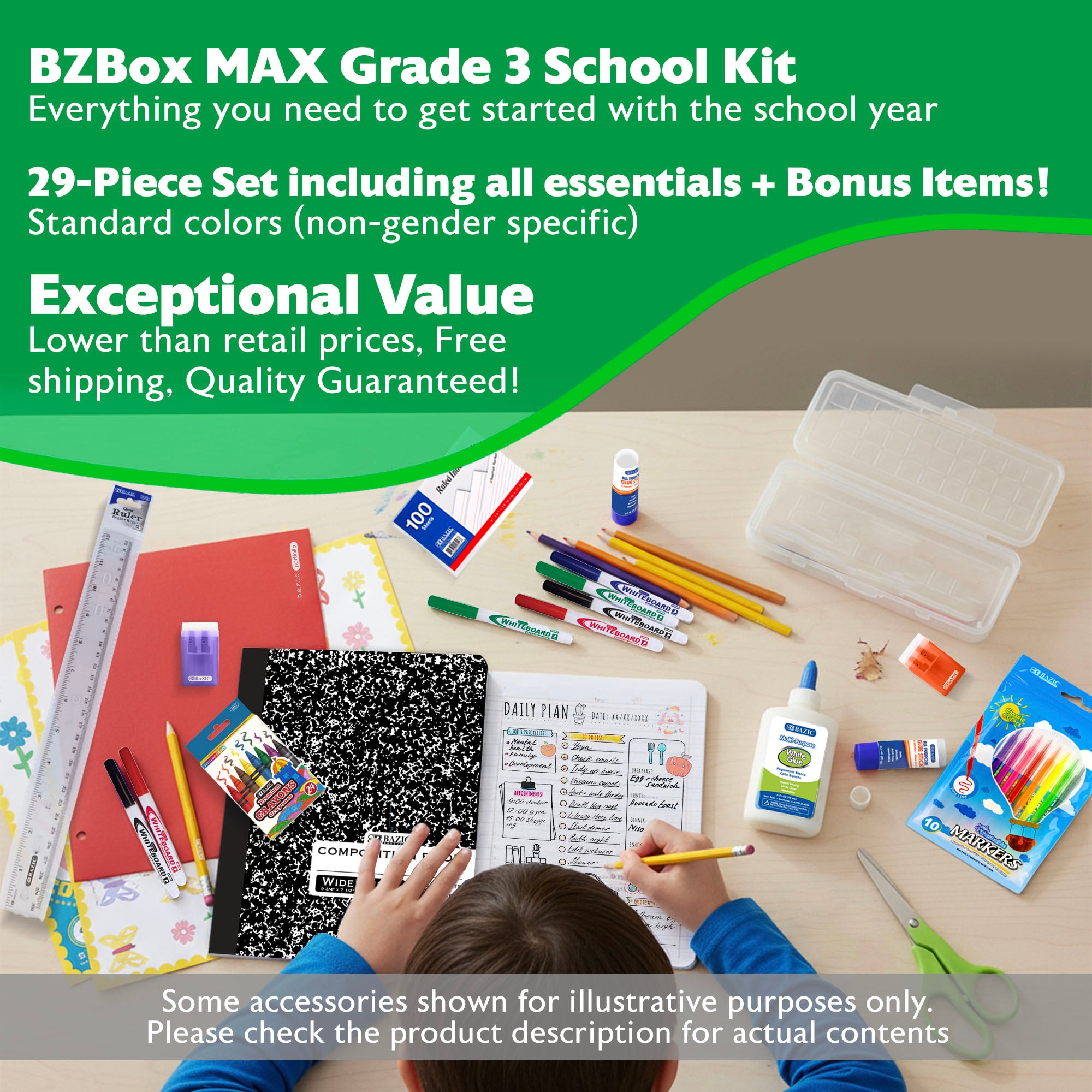 Back to School Kit, Grade 3, Std, Max, US