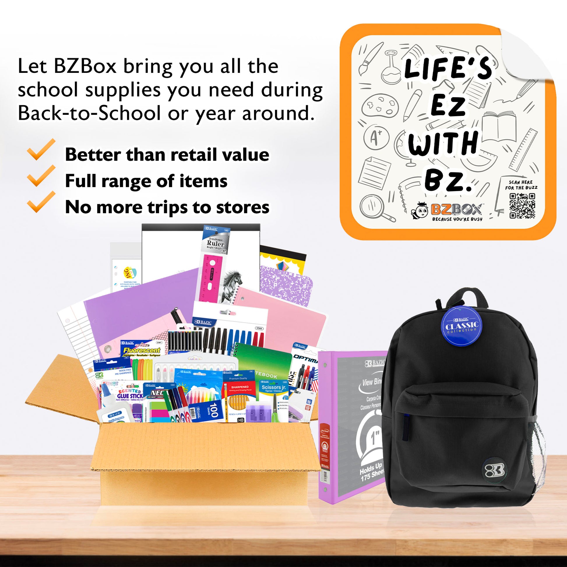 Back to School Kit, Grade 5, Girl, Max, US