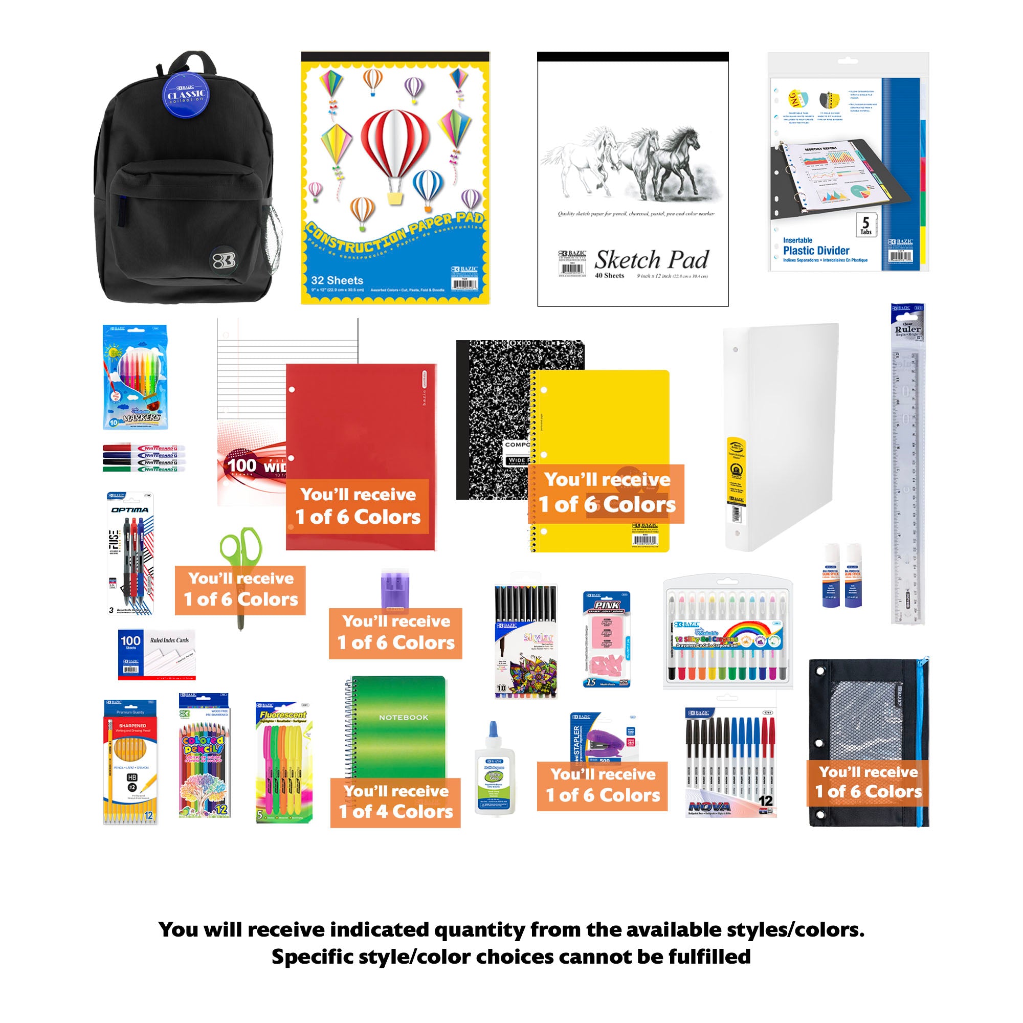 Back to School Kit, Grade 5, Std, Max, US