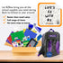 Back to School Kit for middle school students, includes school supplies from BZ, boxed and ready for use.
