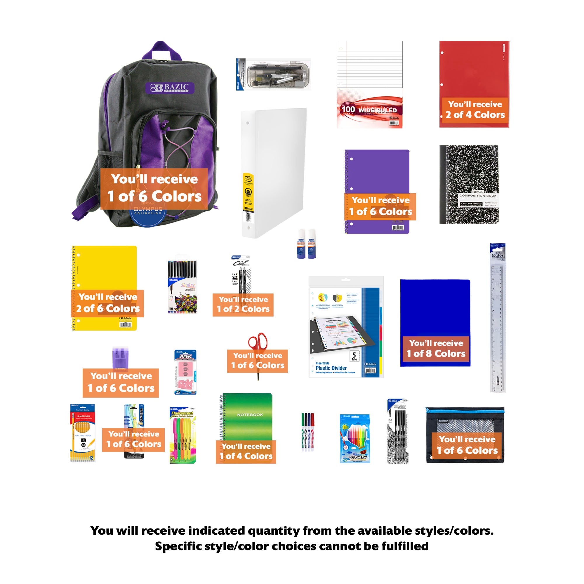 Back to School Kit, Grade 8, Std, Max, US