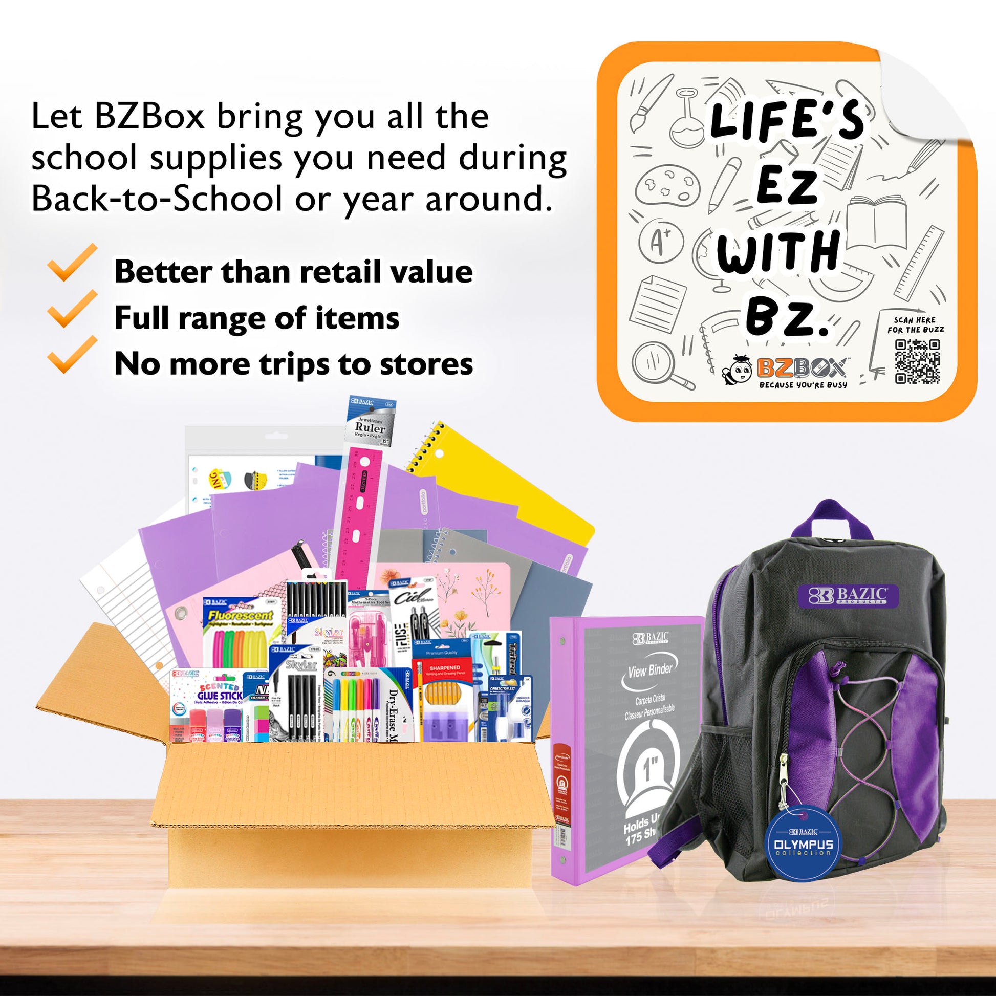 Back to School Kit, Grade 9, Girl, Max, US
