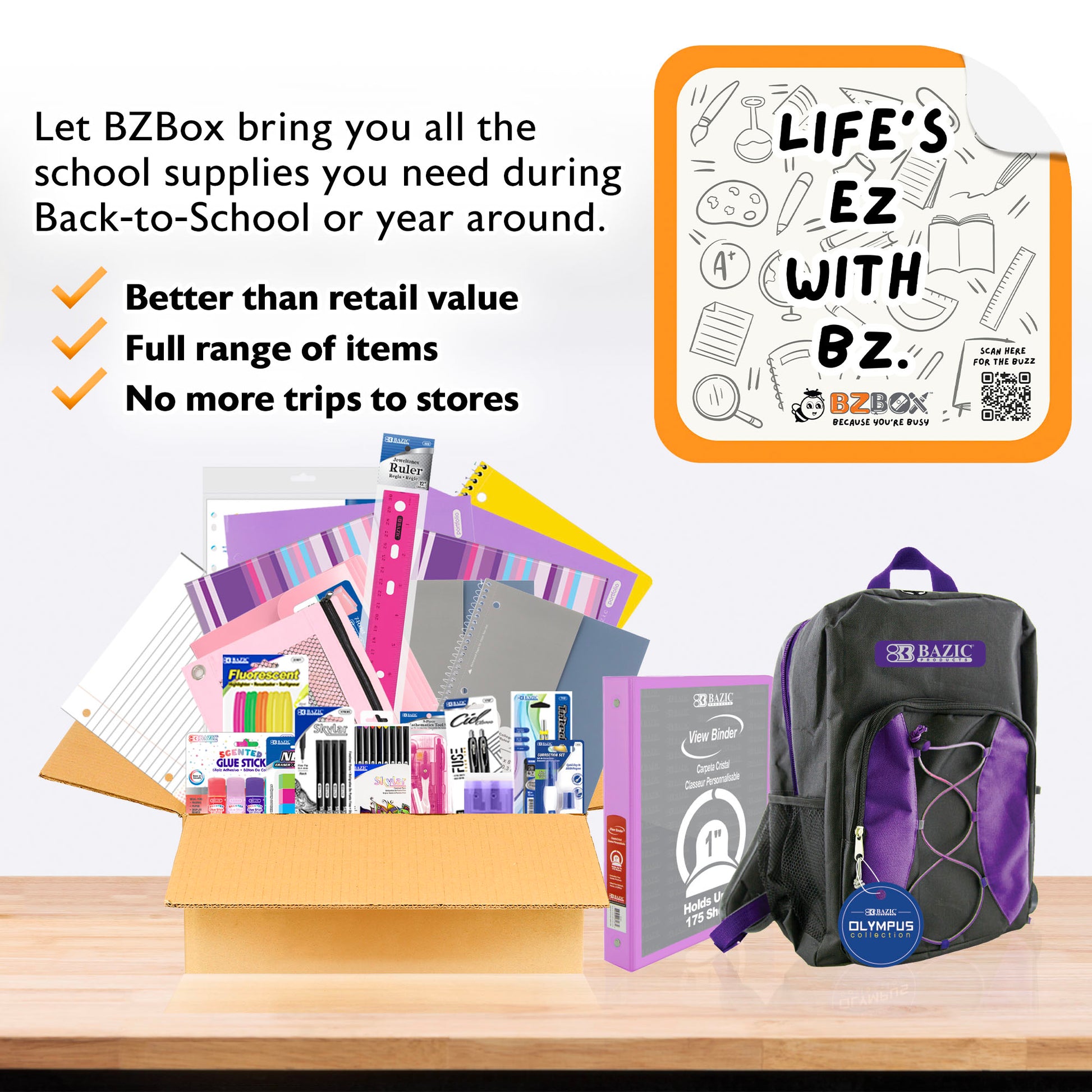 Back to School Kit, Grade 12, Girl, Max, US