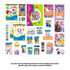Kids BZ Jumbo Coloring Activity Kit for Girls with 26 art and activity items in colorful books for creative fun.