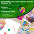 Kids jumbo coloring activity kit by BZ featuring girl-themed books, with 26 art and activity items for creative fun.