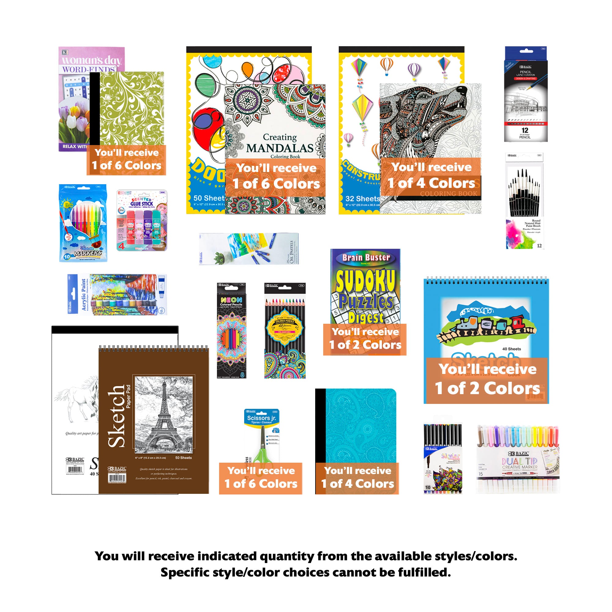 Teen and Adult Jumbo Coloring & Activity, Extended Kit, MAX, 22 items