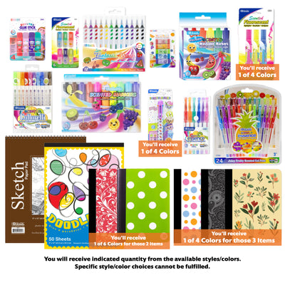 Scented Stationery Bundle, Girl, 18 items, MAX