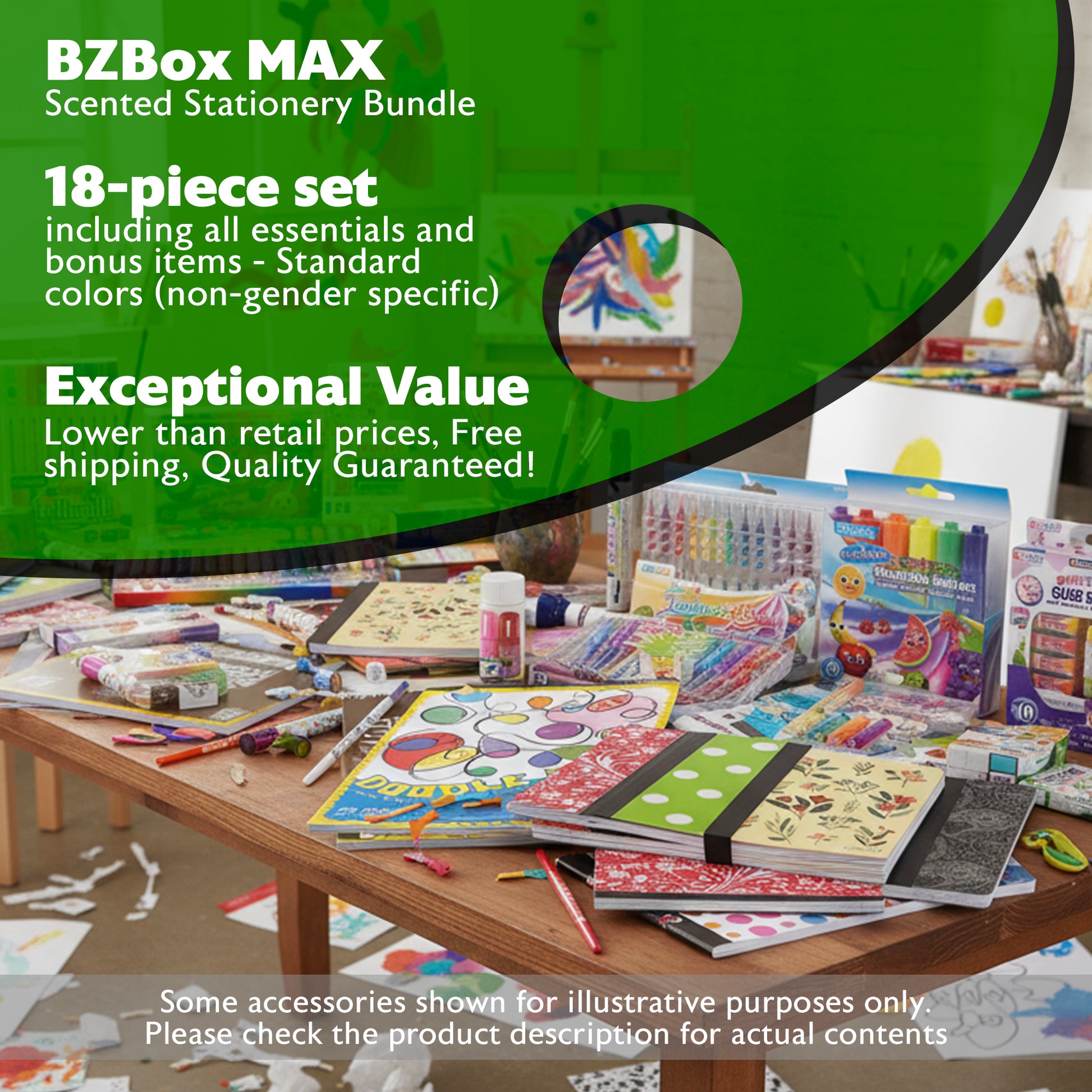 Scented Stationery Bundle, Girl, 18 items, MAX