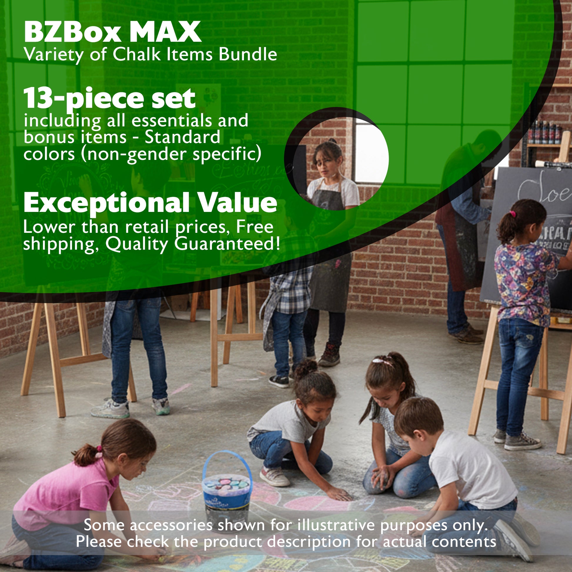 Varienty of Chalk Items Bundle, 13 items, MAX