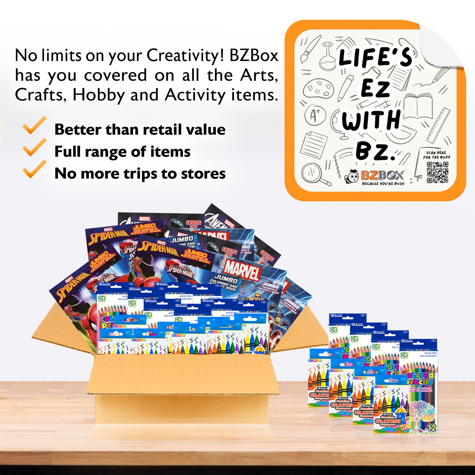 Group Actiity Kit for 12 Kids, Coloring Bundle, Boy, 36 items, MAX