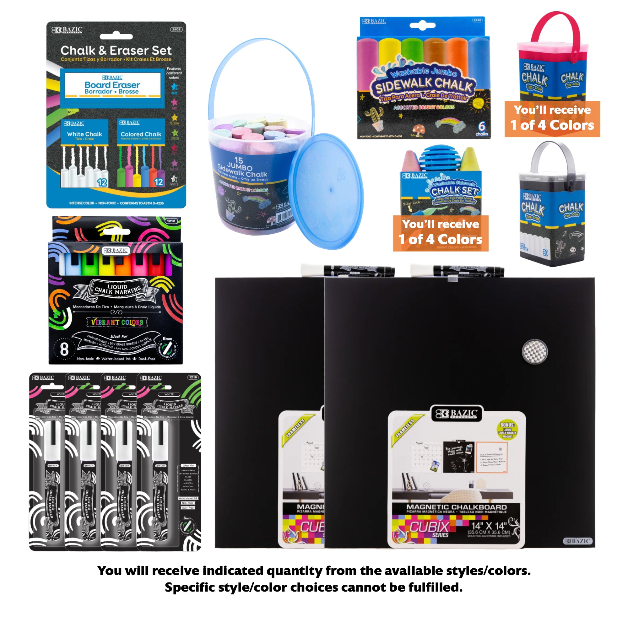 Varienty of Chalk Items Bundle, 13 items, MAX