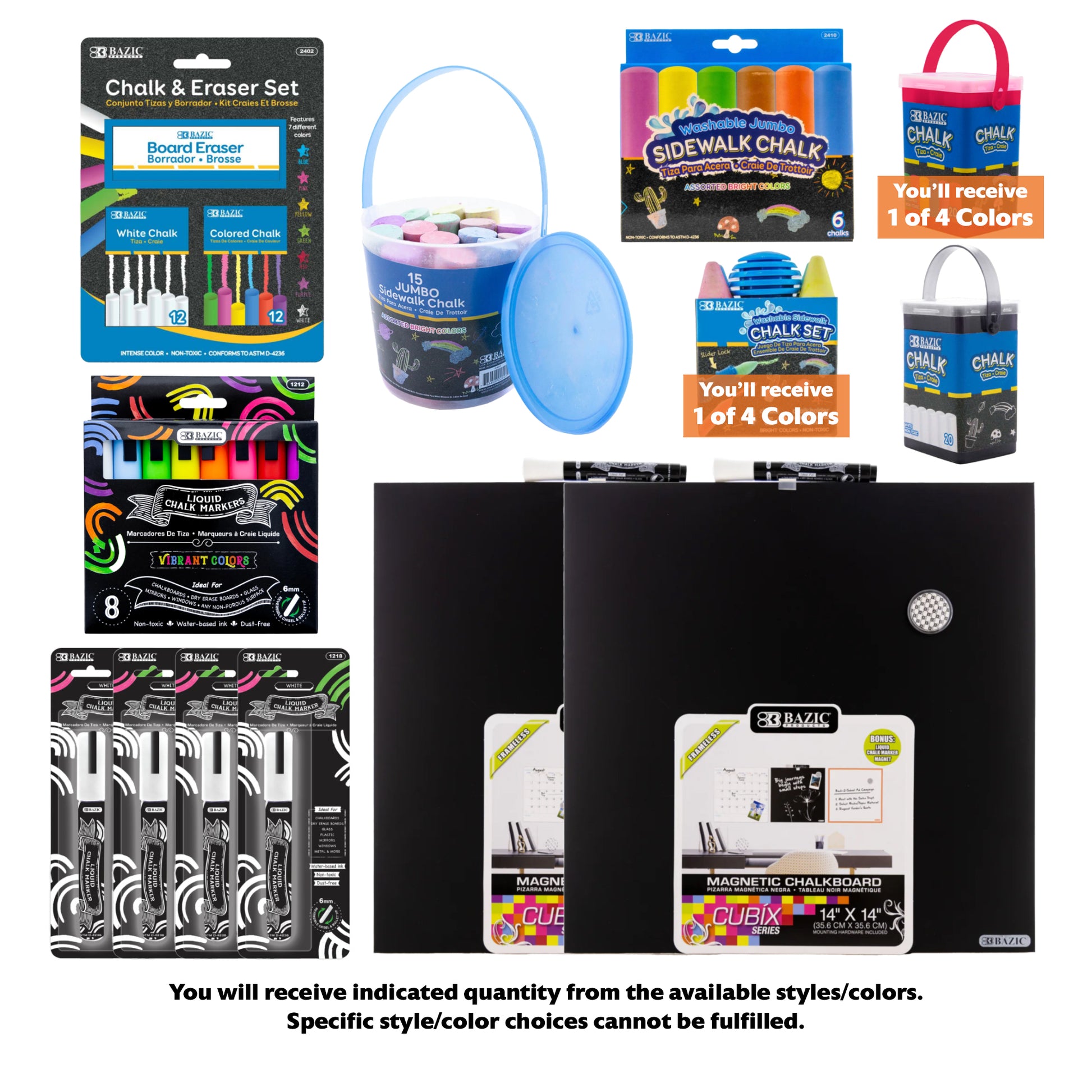 Varienty of Chalk Items Bundle, 13 items, MAX