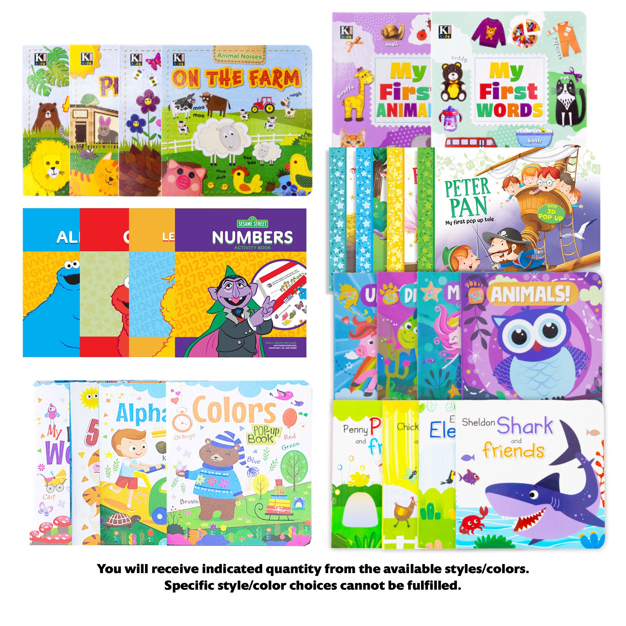 Early Learning Educational Books Assortment, 26 items, MAX