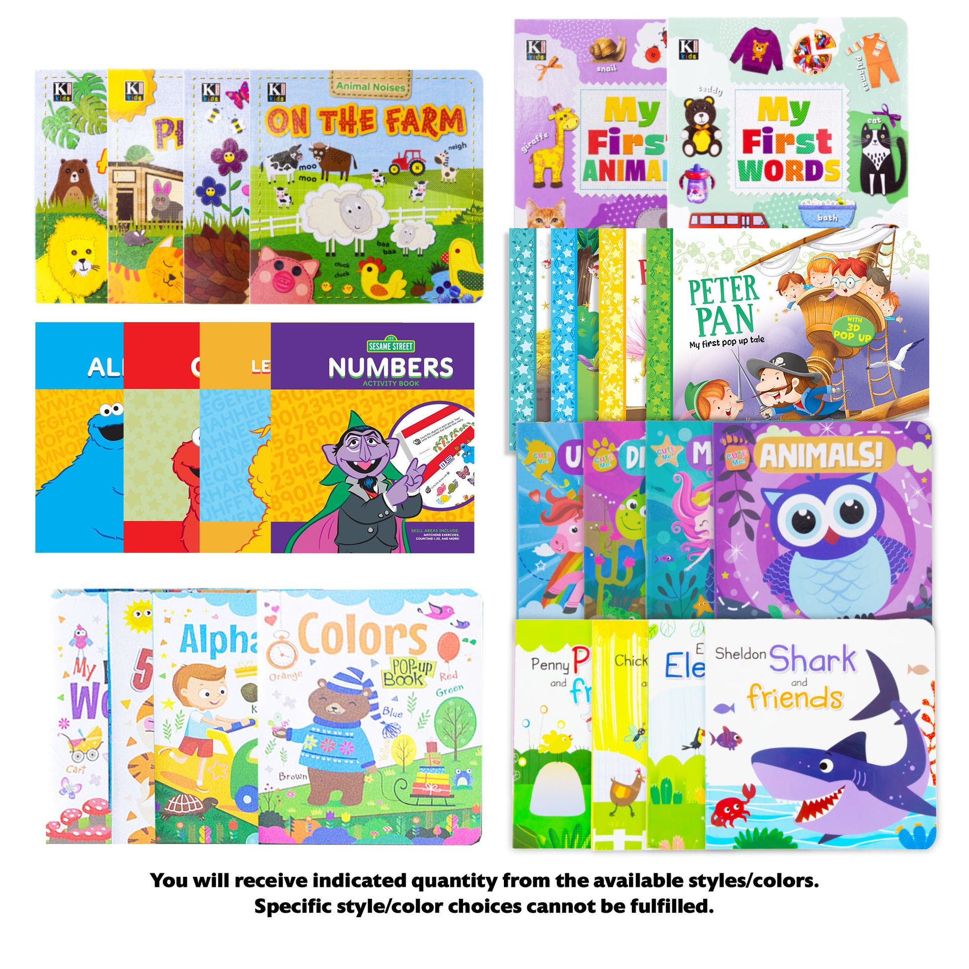 Early Learning Educational Books Assortment, 26 items, MAX