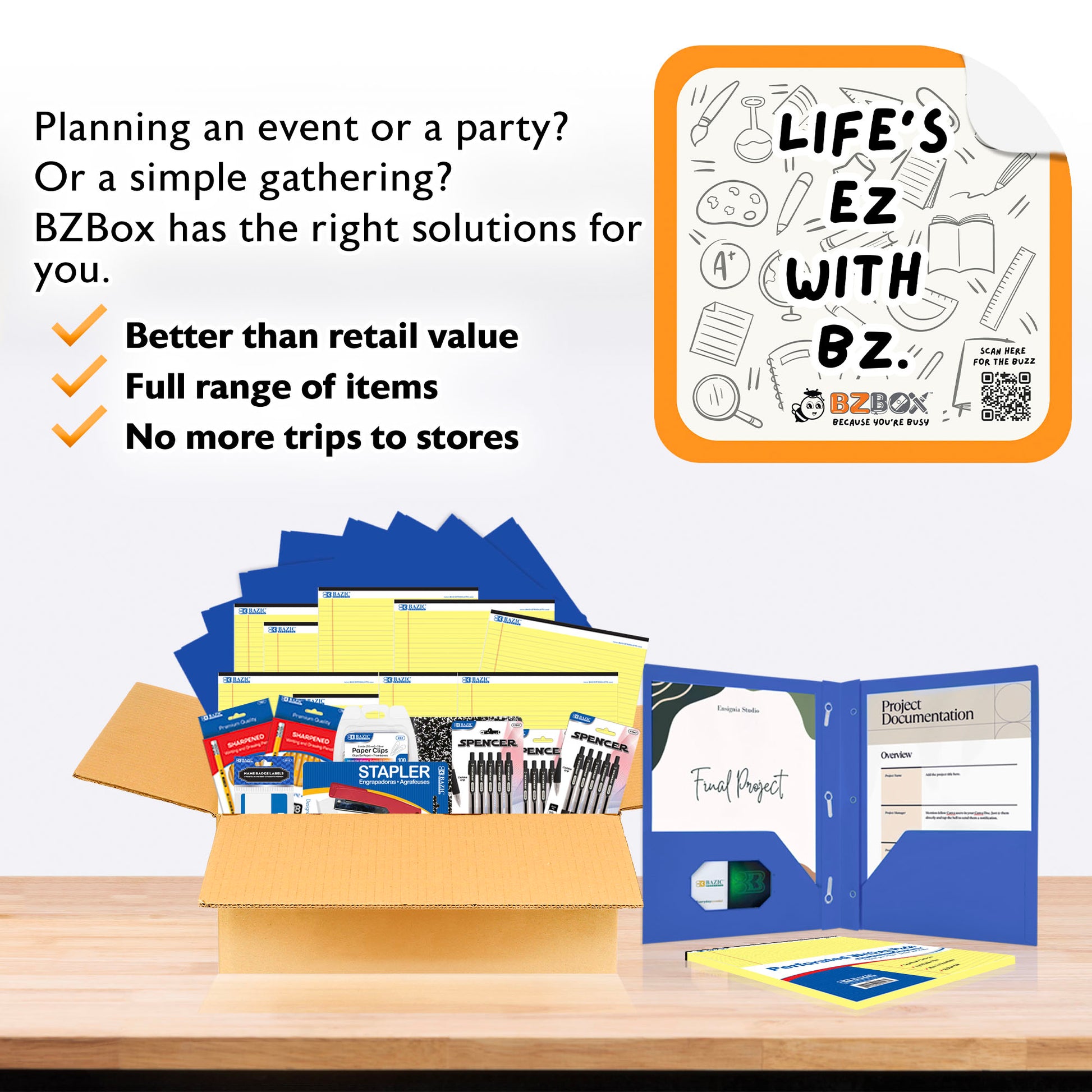 Workshop & Seminar Supply Kit for 12, 33 items, MAX