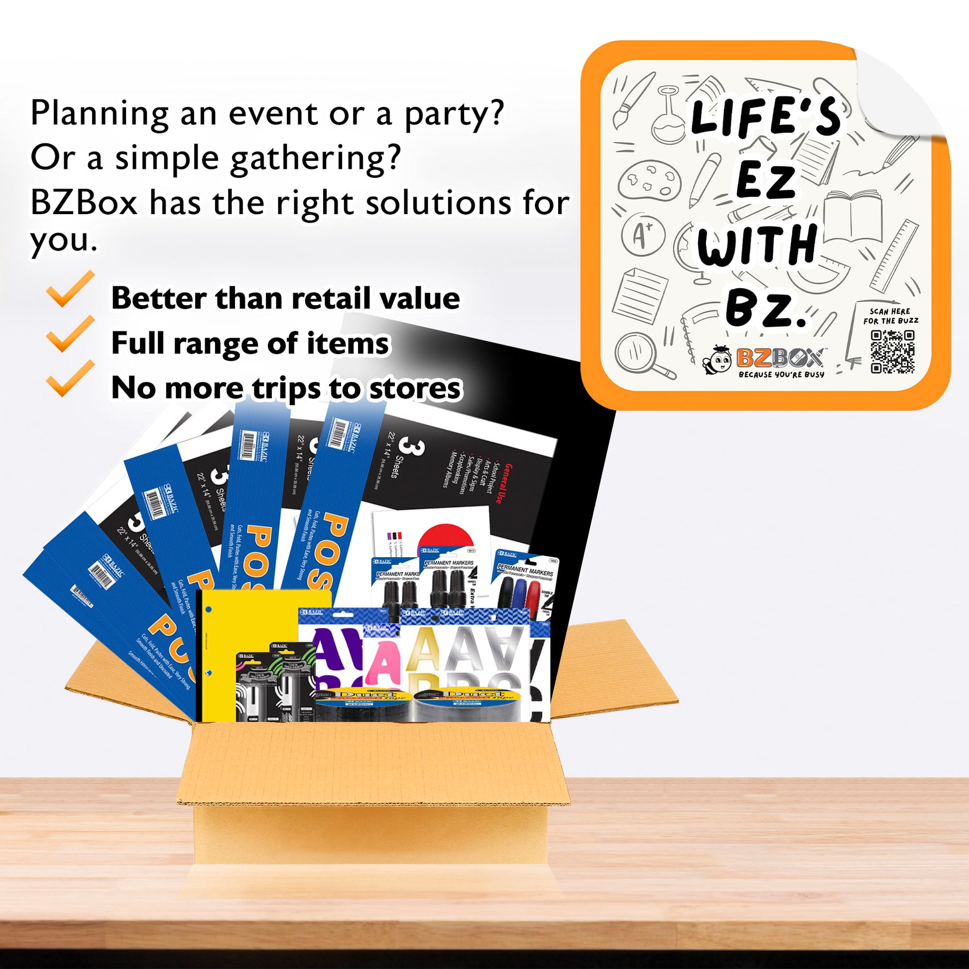 Fans and Supporters Signage Kit, 24 Items, Max