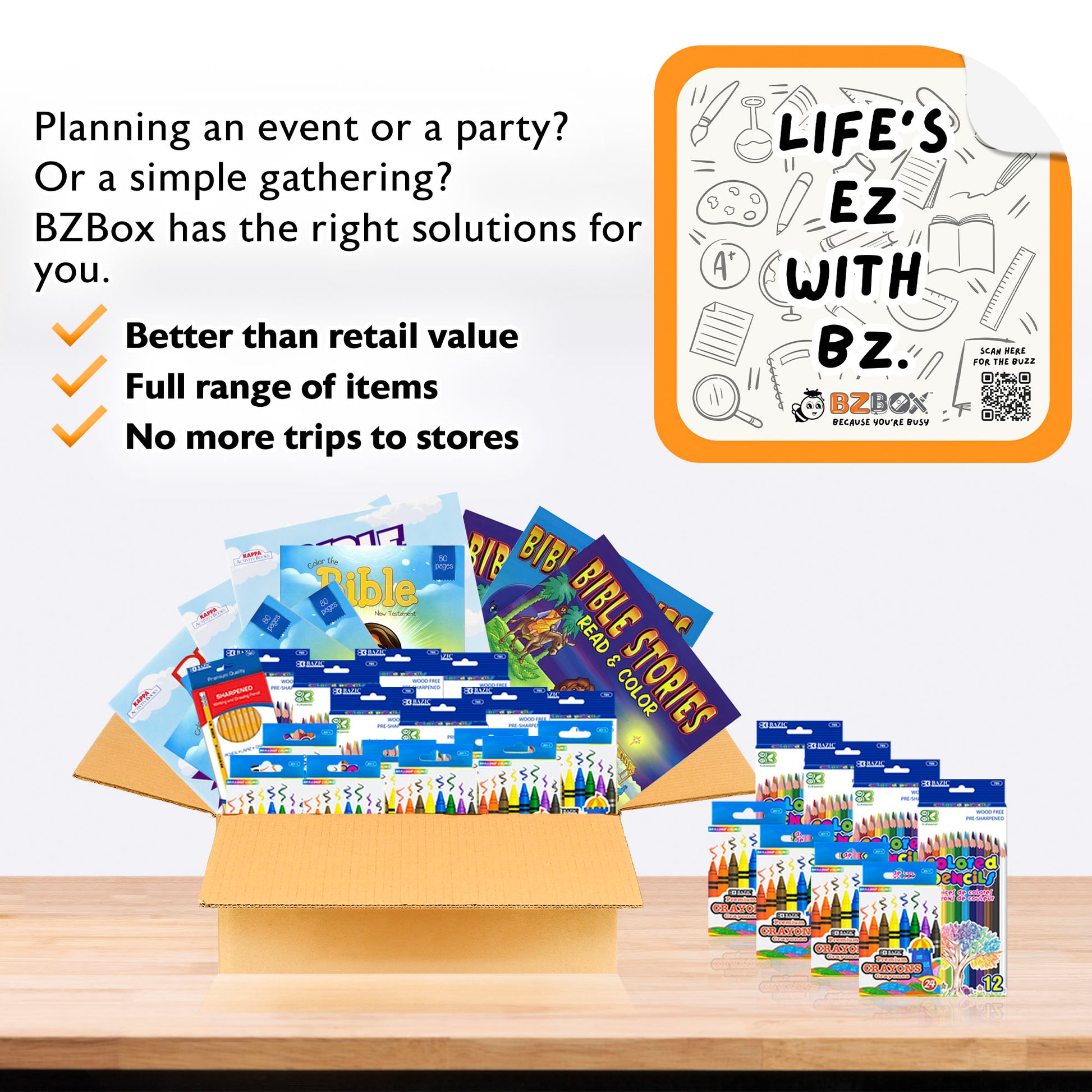 Sunday School Activity Kit for 12, 38 items, MAX