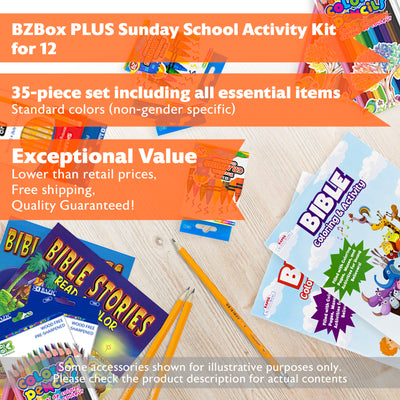 Sunday School Activity Kit for 12, 38 items, MAX