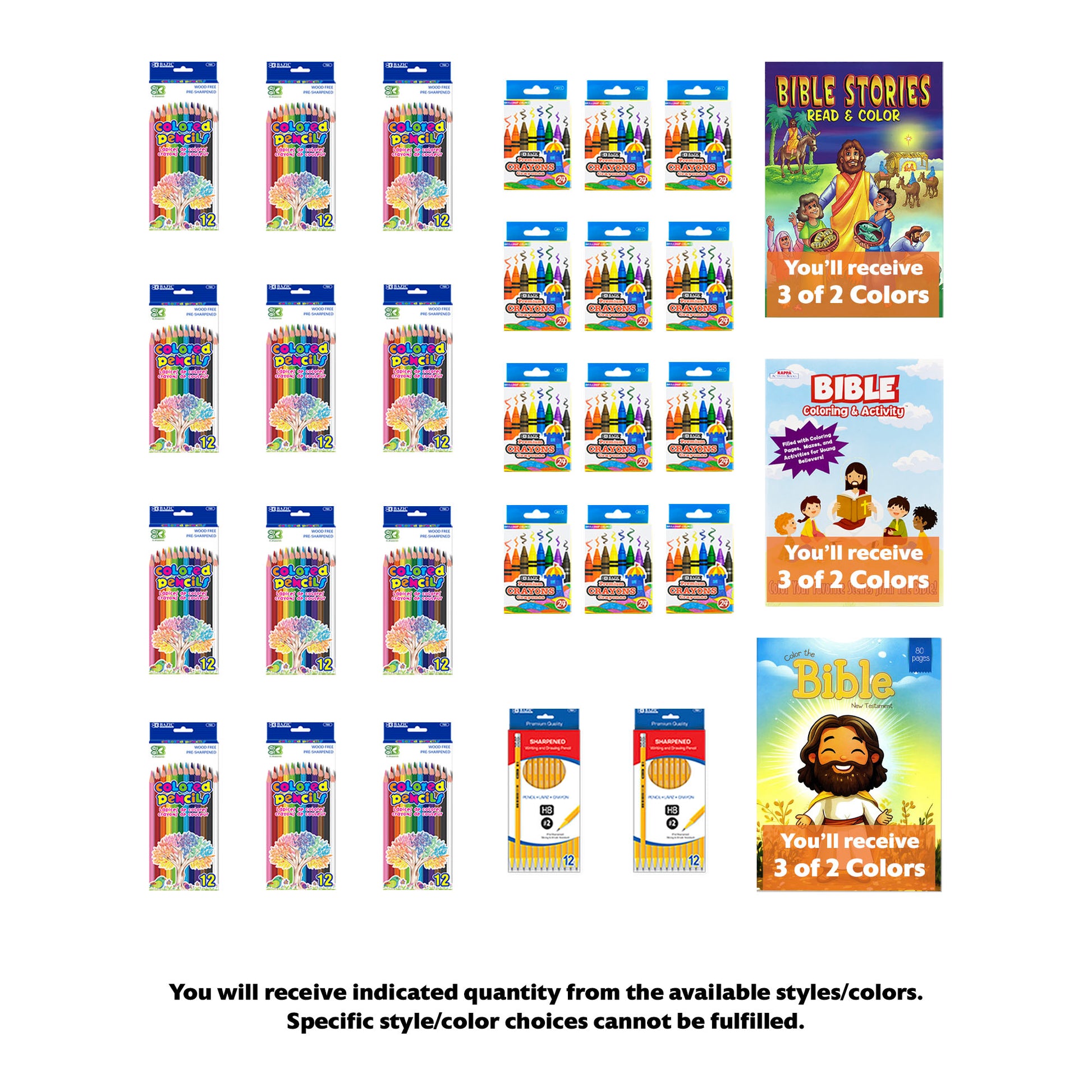 Sunday School Activity Kit for 12, 38 items, MAX