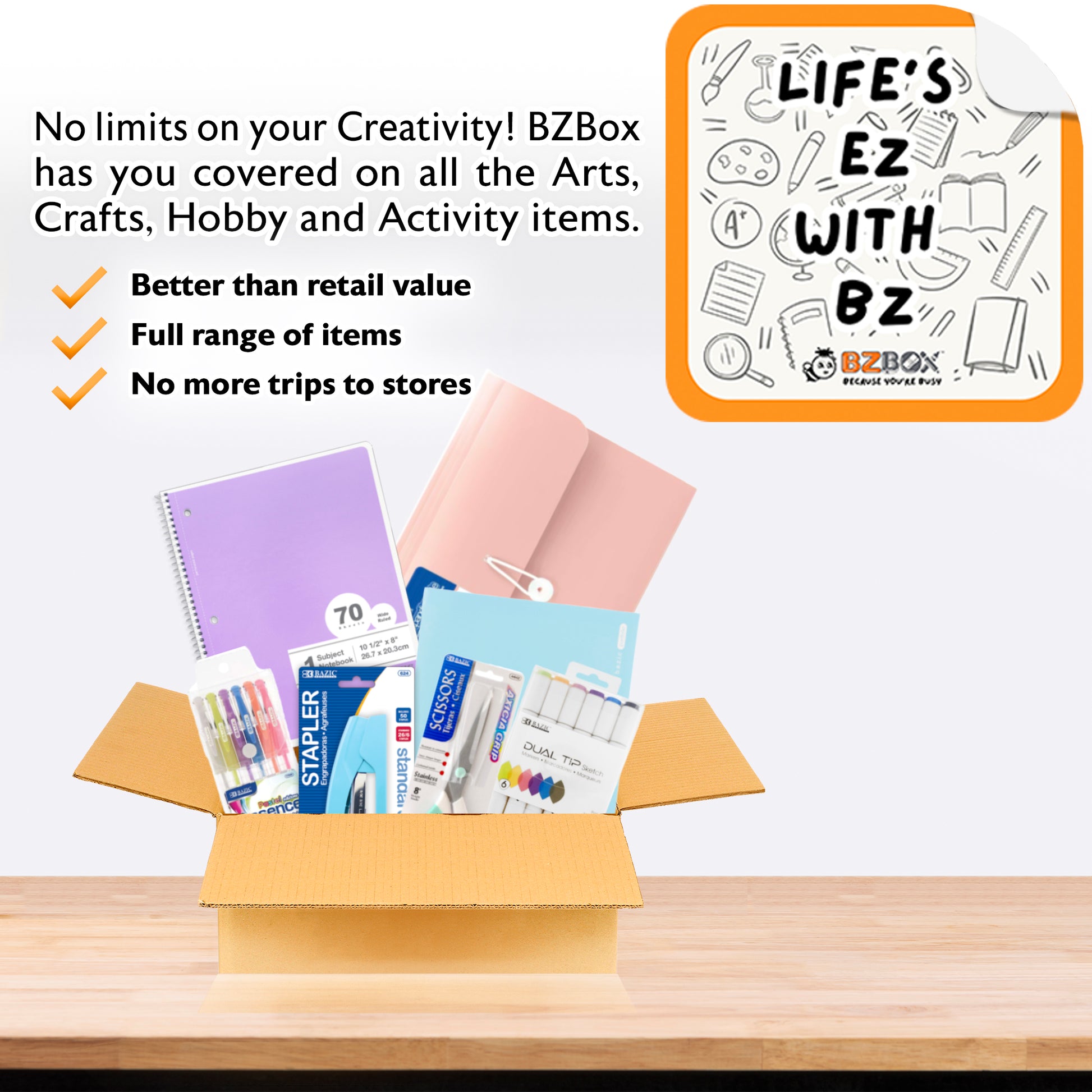 Pastel Colors Theme Home Office Kit, Girl, 22 Items,  MAX