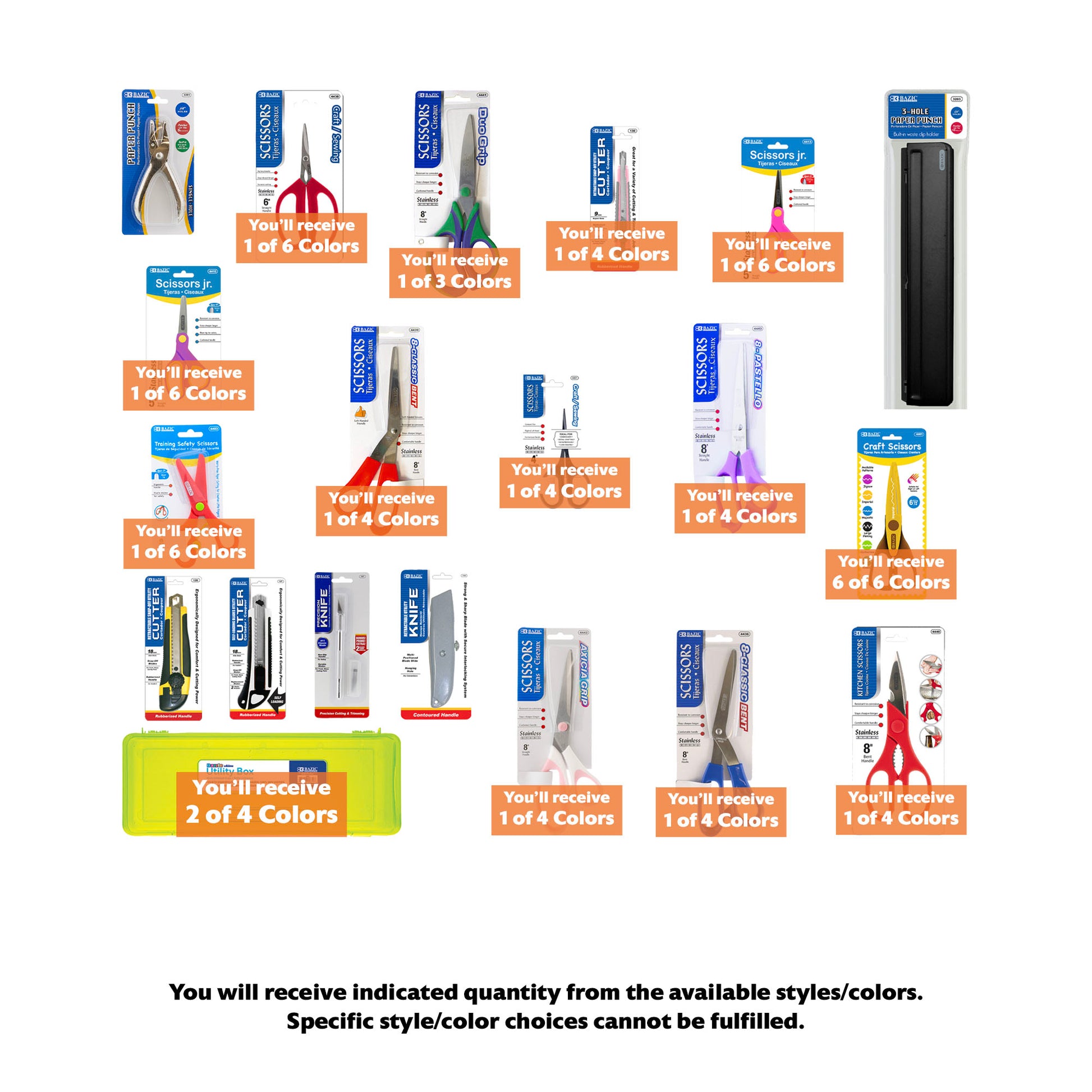 Scissors and Tools Variety Bundle, Extended Assortment, 26 items, MAX