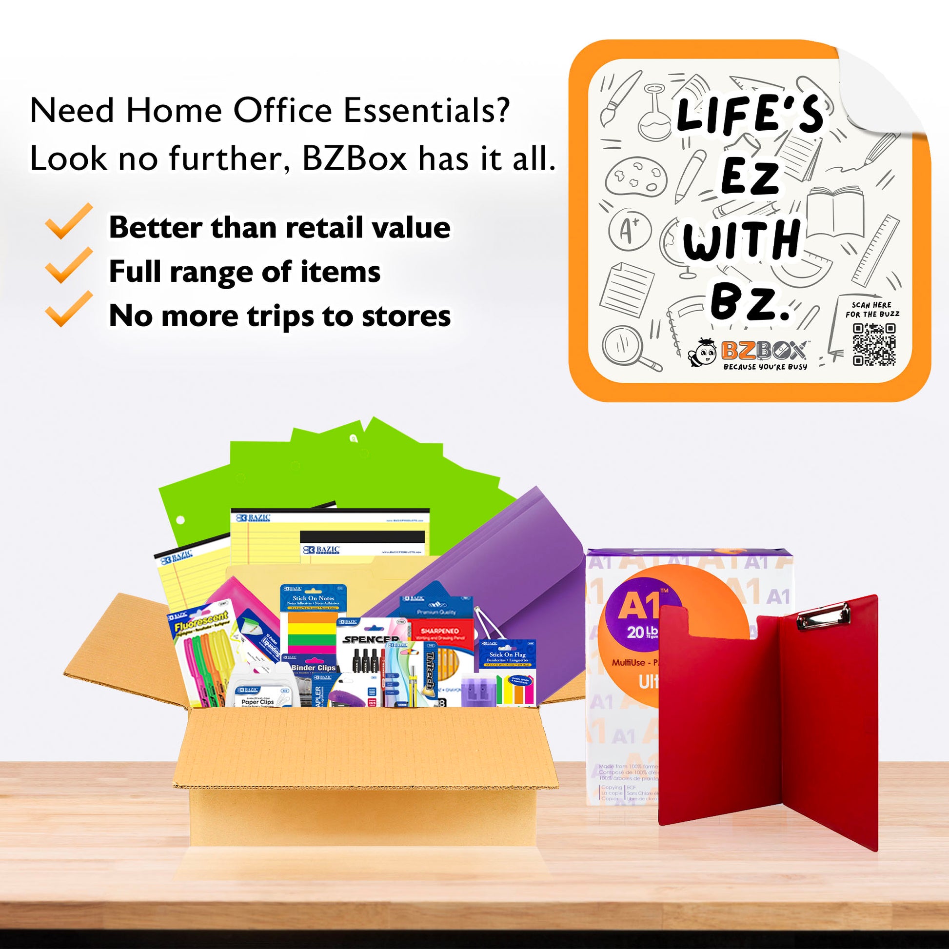 Tax Preparation Stationery Kit, Extended Assortment, 24 items, MAX