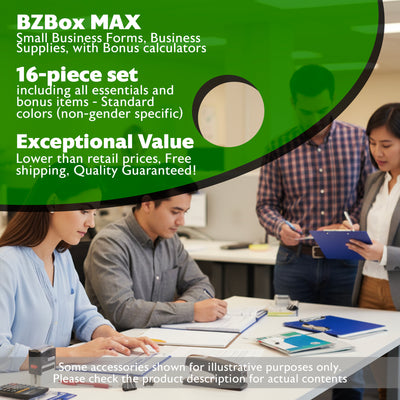 Small Business Forms, Business Supplies, with Bonus calculators, 16 items, MAX