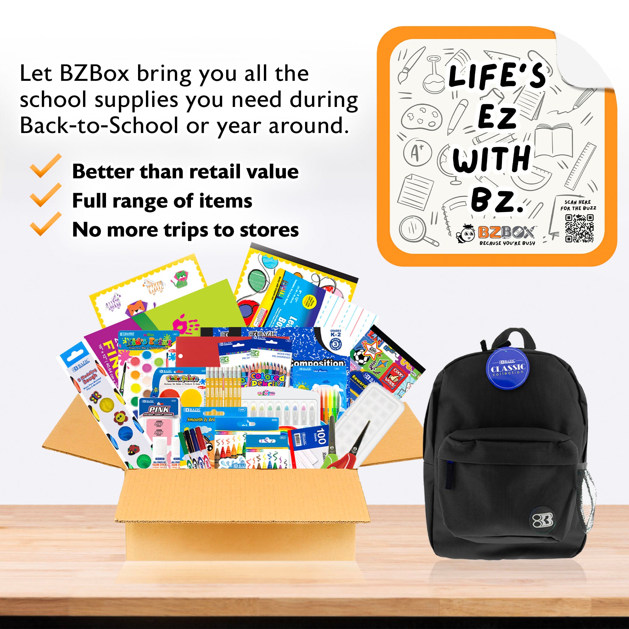 Back to School Kit, Kindergarten, Std, Max, US – BZBox