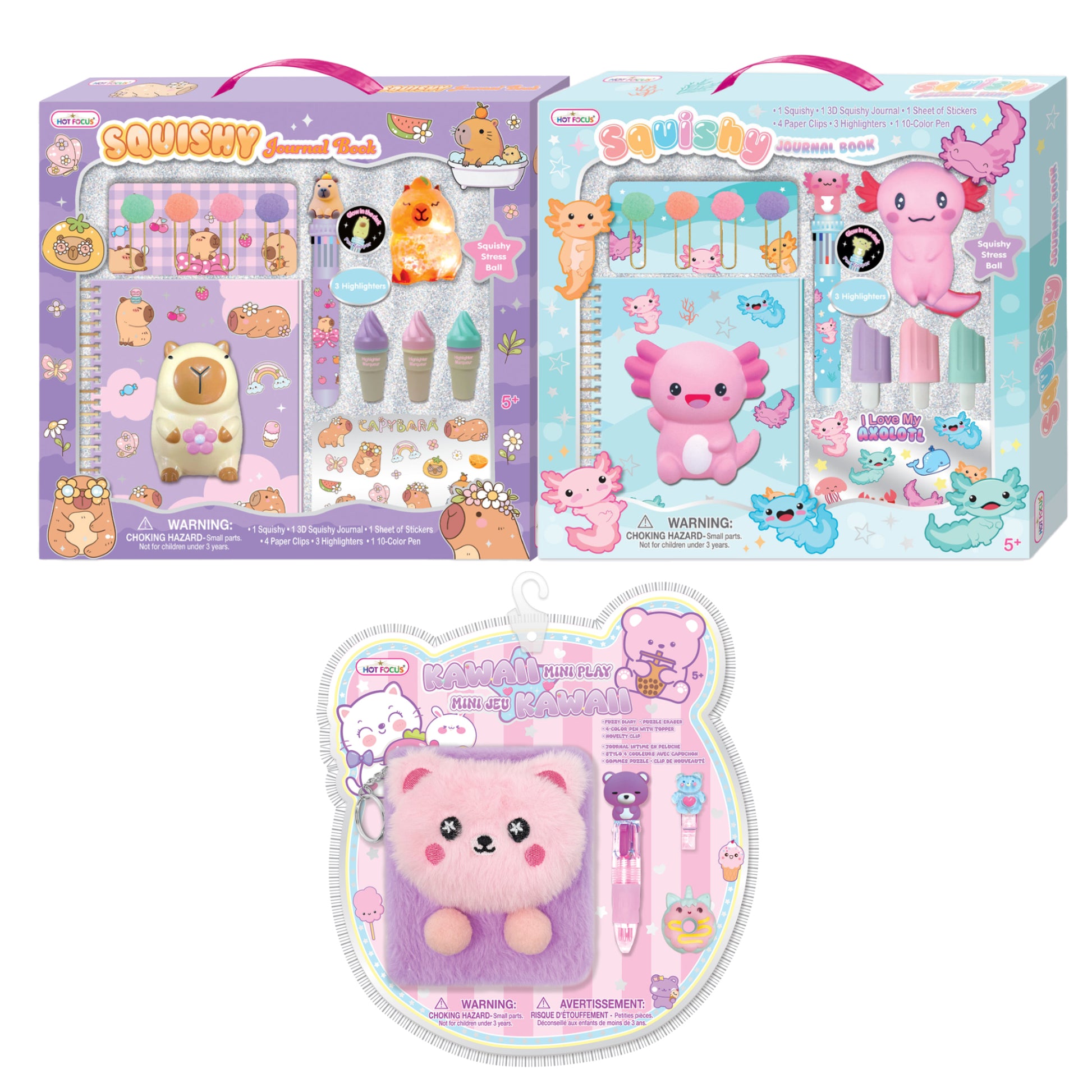 Seasonal Journal Set, Squishy Critters Theme, 3 items, MAX